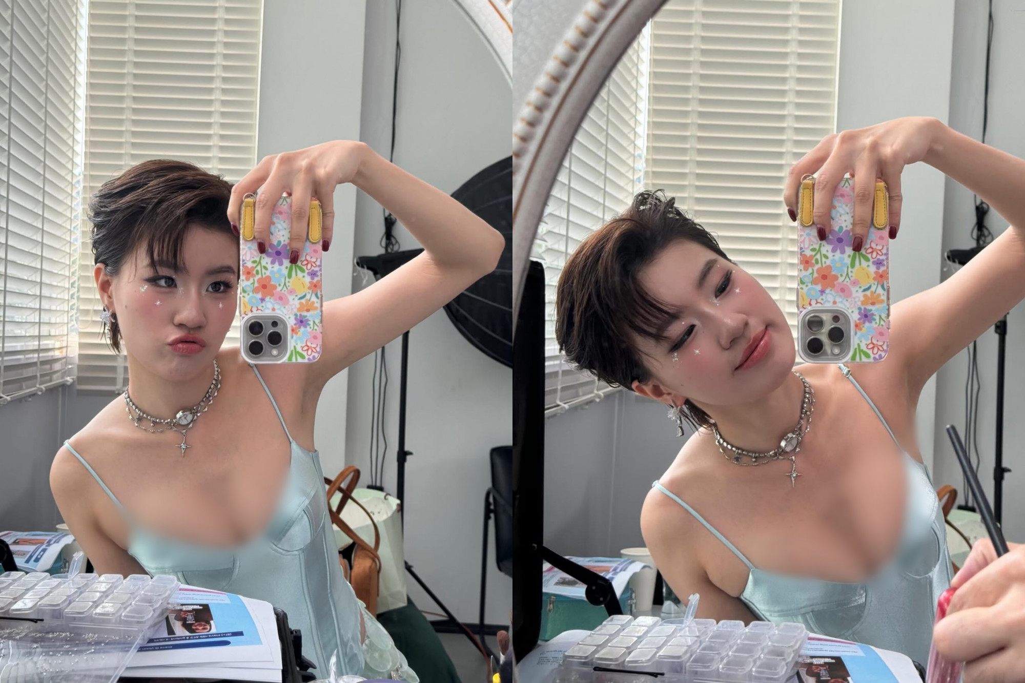 Trong những khung hình gần đây, Pháo gây ấn tượng với gương mặt thanh thoát, mái tóc ngắn cá tính và ánh nhìn cuốn hút. Cô linh hoạt biến hoá từ streetwear phóng khoáng sang hình ảnh nhẹ nhàng, trong trẻo nhưng vẫn giữ được dấu ấn riêng của mình.