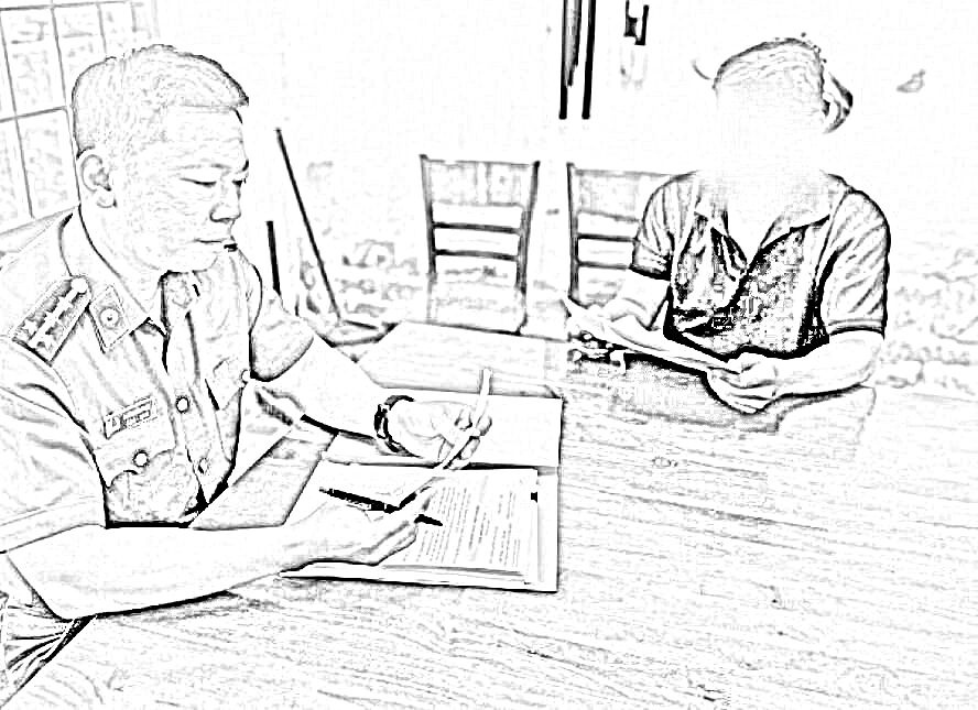 Công an làm việc với ông L.