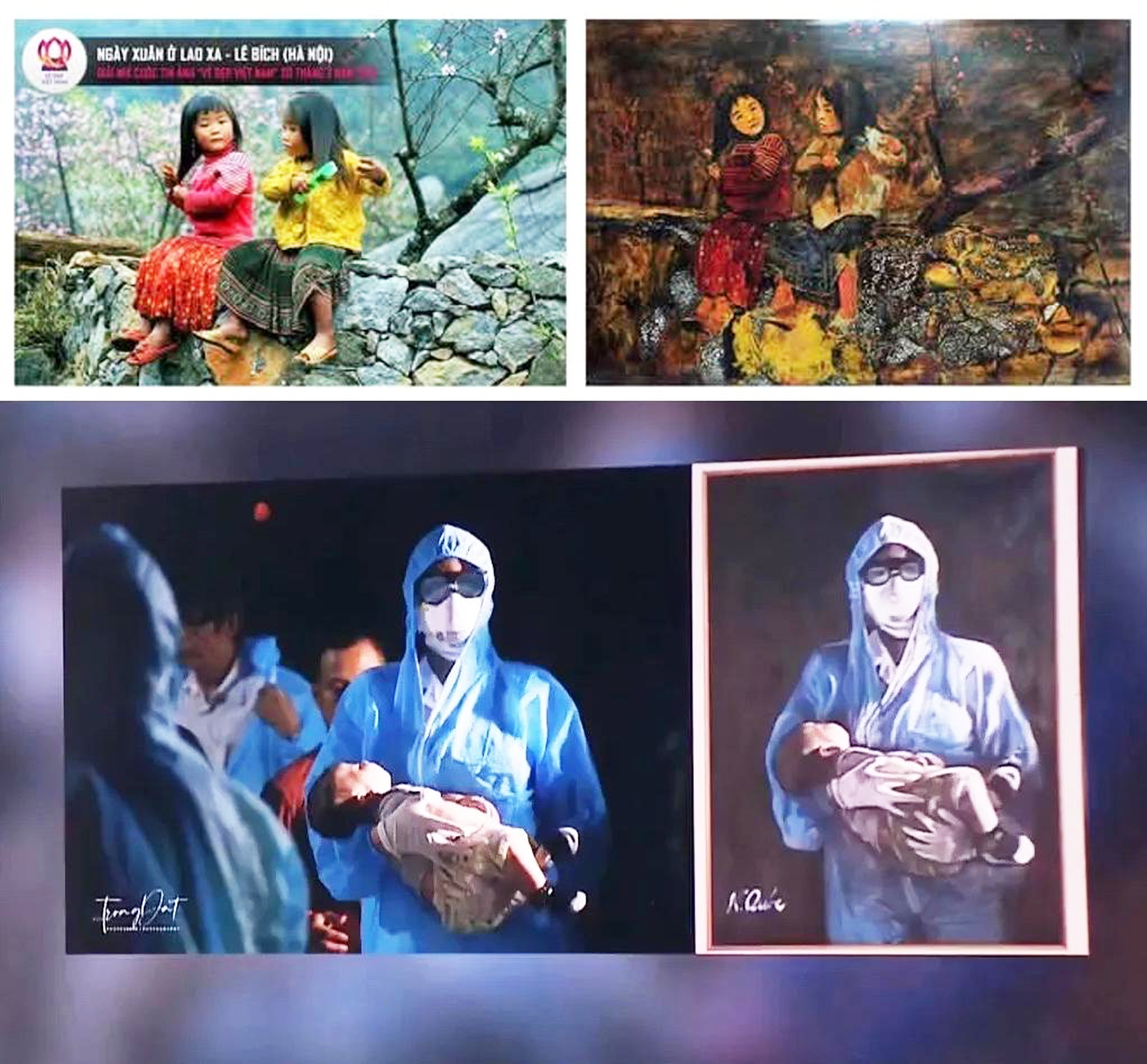 Những vụ sao chép tác phẩm nhiếp ảnh thành tranh gây bức xúc trong dư luận - Nguồn ảnh: Internet