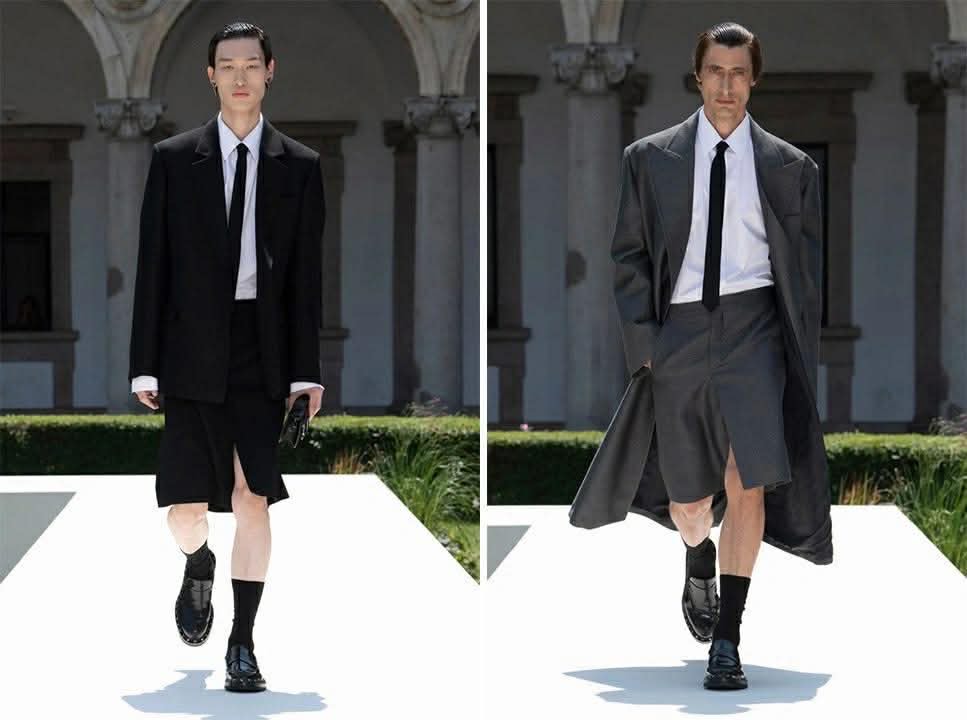 Mẫu thời trang phi giới tính được giới thiệu trong một sự kiện thời trang quốc tế 2025. Ảnh: Voguesplash