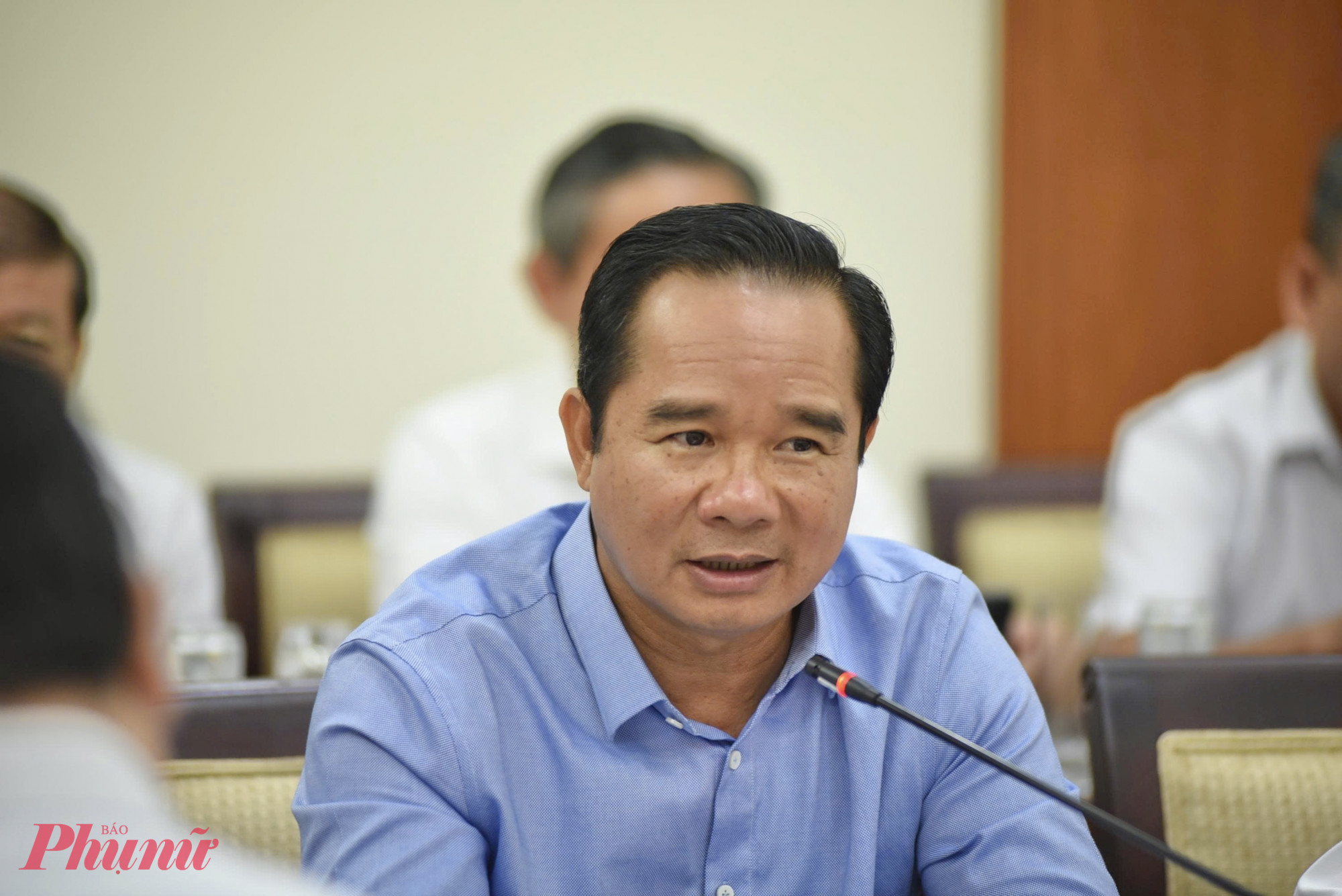 Bí thư Thành ủy TPHCM xúc động trước những việc “rất nhỏ” vì người dân Ông Nguyễn Văn Được - Chủ tịch UBND TPHCM - phát biểu tại phiên thảo luận tổ - Ảnh: Thanh Tâm