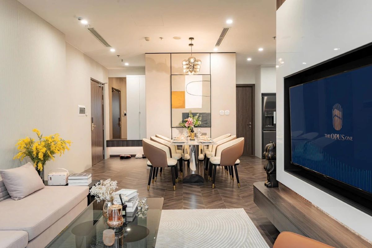 Căn hộ 3PN của The Opus One (Vinhomes Grand Park) có diện tích gần 80m2 đáp ứng cho gia đình đa thế hệ