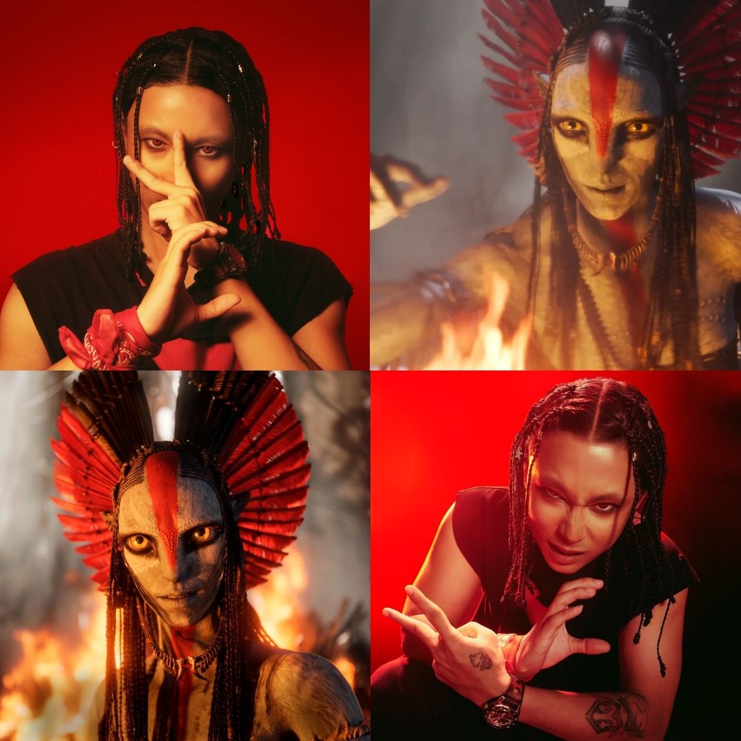 Rhymastic từng chụp ảnh trong tạo hình có nhei62u nét tương đồng với thủ lĩnh Varang trong phim 