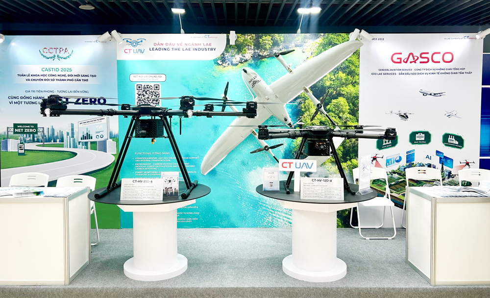 Toàn cảnh gian hàng CT UAV, GASCO, CCTPA (thành viên Tập đoàn CT Group)…