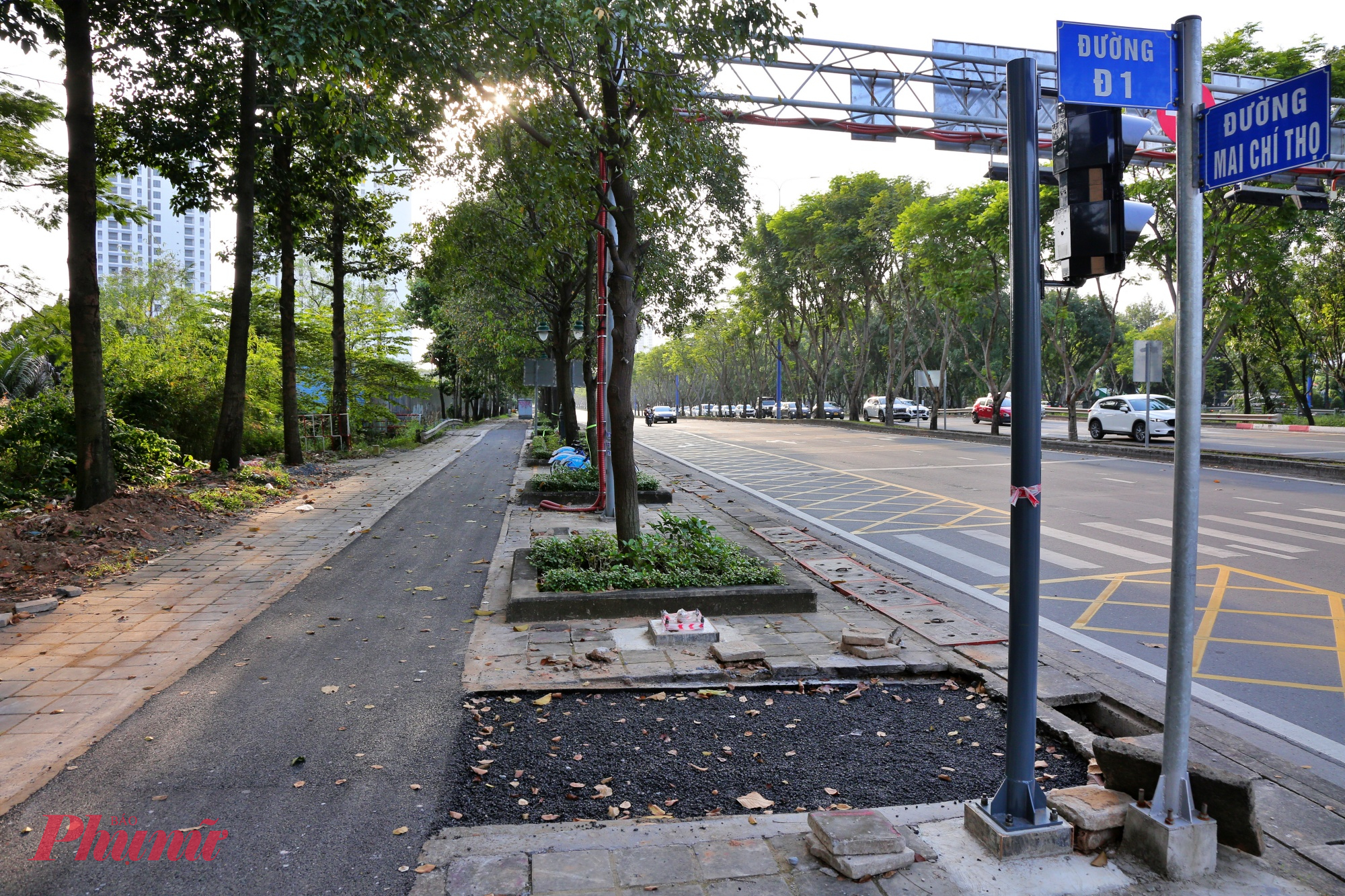 Đoạn hướng về đường D1 cũng đã lộ diện 