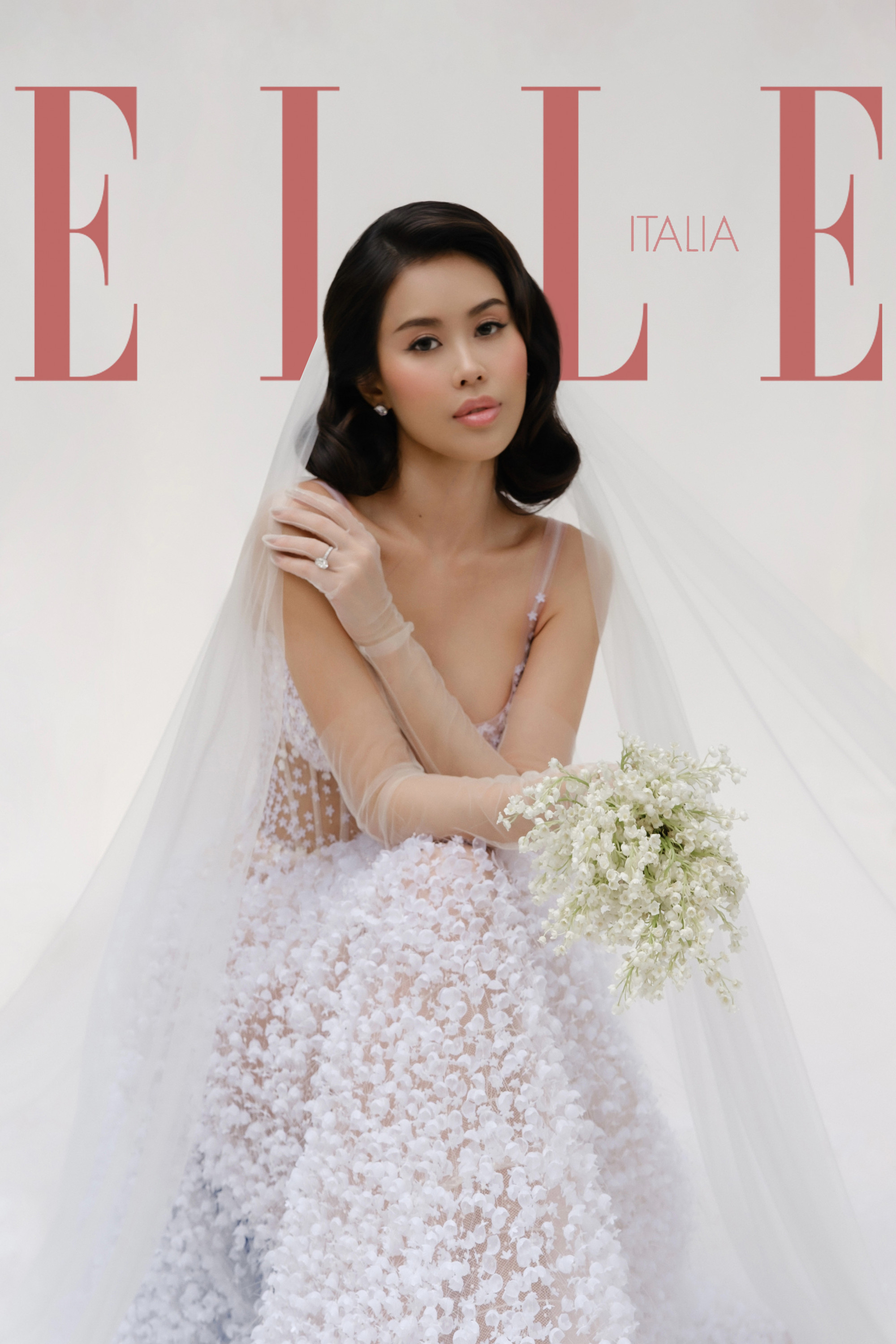 Bí mật đằng sau chiếc váy cưới cùng Tiên Nguyễn lên bìa tạp chí quốc tế