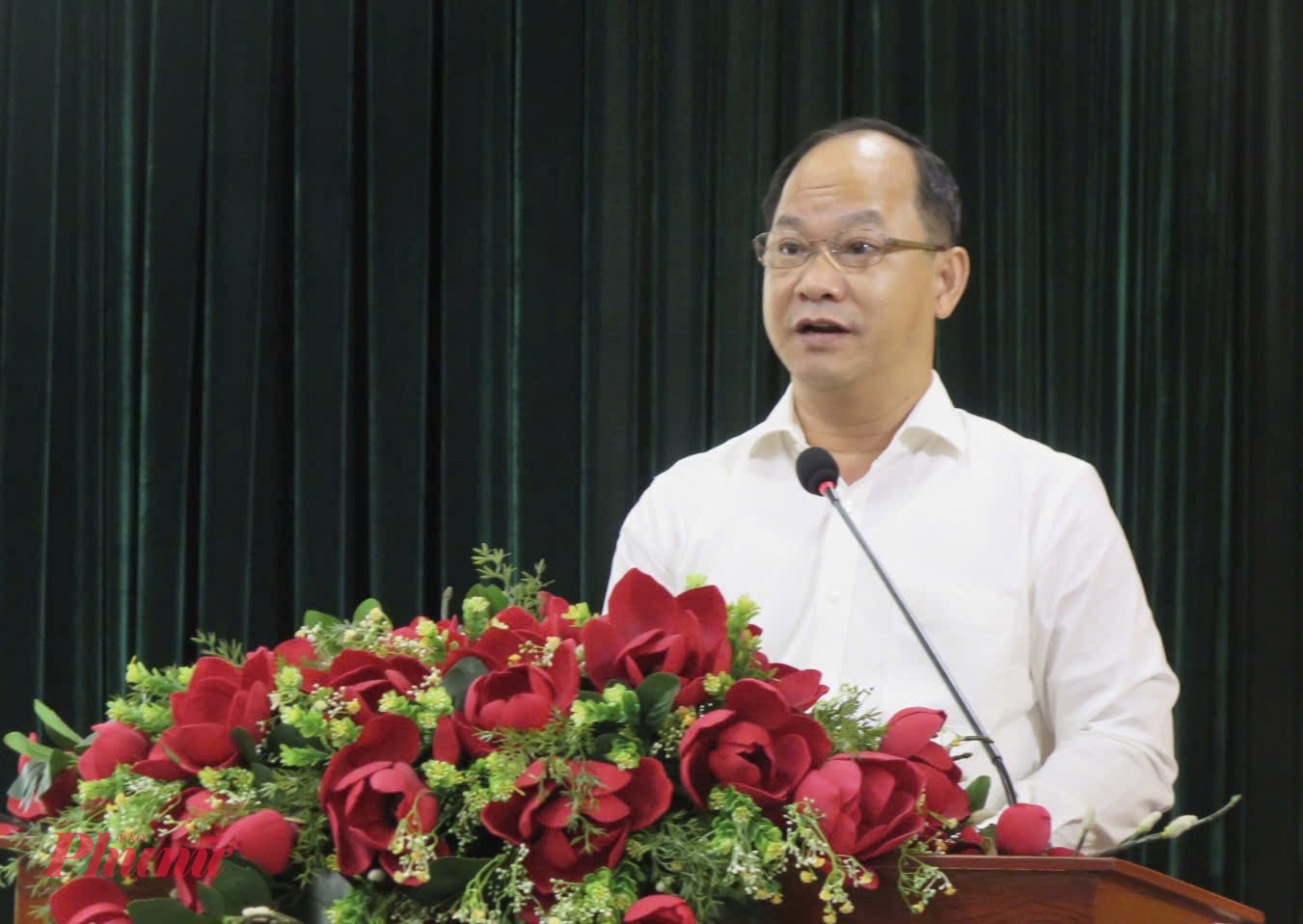 Ông Lê Đức Thanh - Bí thư Đảng ủy phường Tân Định - phát biểu kết luận hội nghị - Ảnh: Thanh Tâm