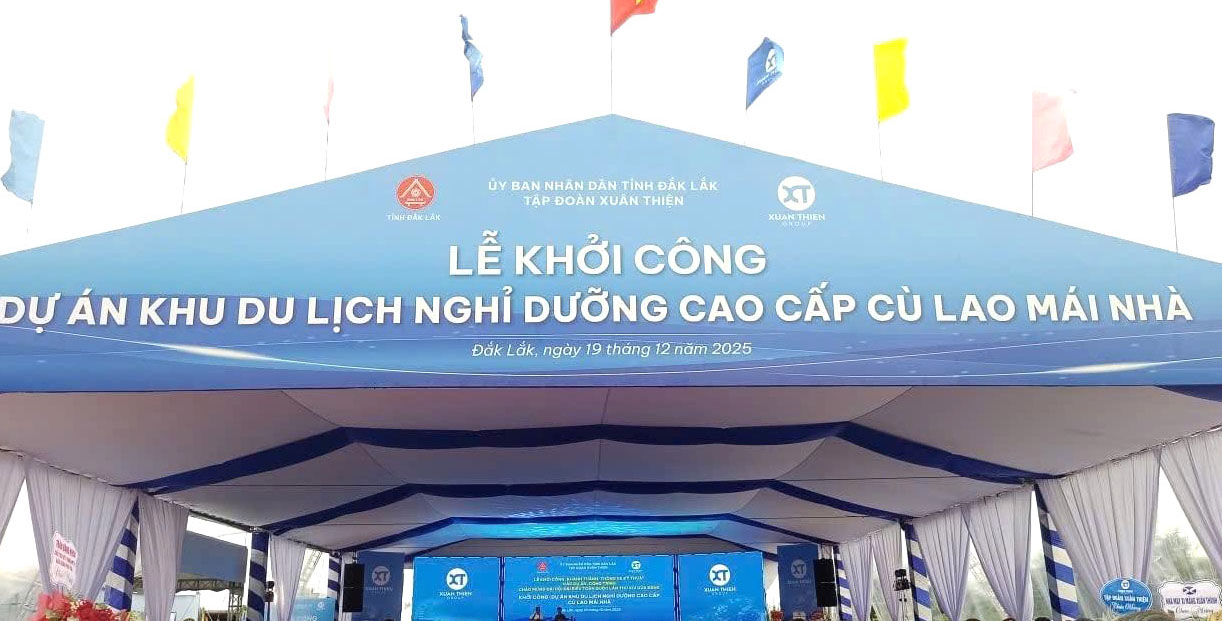 Khởi công dự án Khu du lịch nghỉ dưỡng cao cấp Cù Lao Mái Nhà- Ảnh: ND