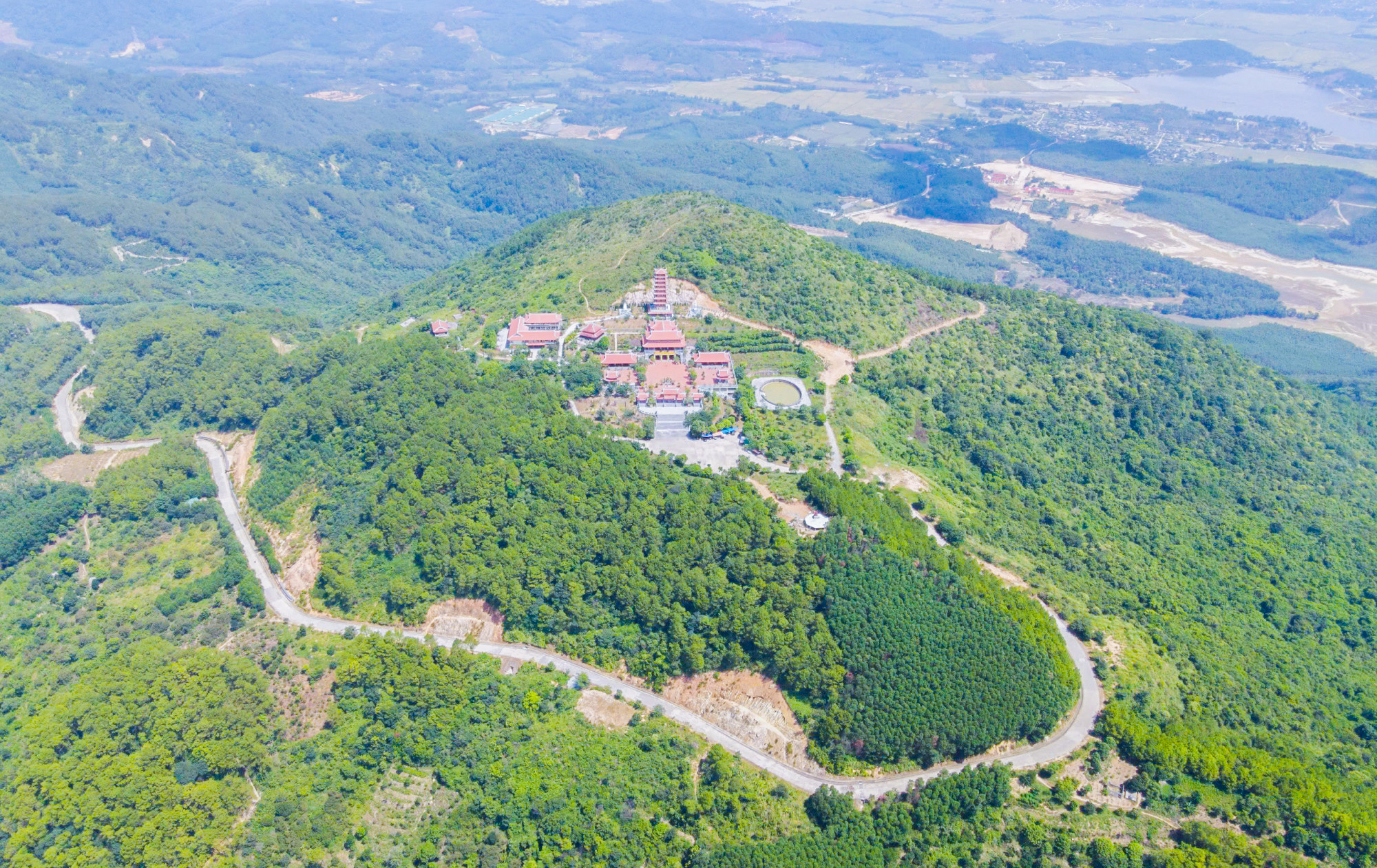 Hàng trăm ha hồng tập trung nằm quanh dãy núi Đại Huệ - Ảnh: Phan Ngọc