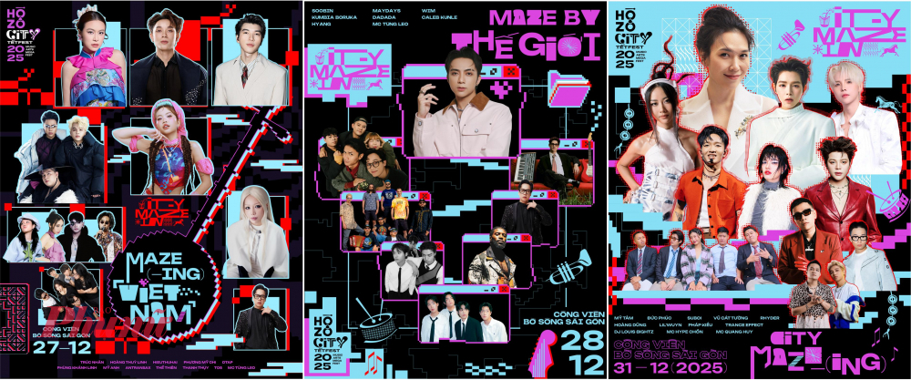 Hozo City Tết Fest 2025 quy tụ nhiều nghệ sĩ nổi tiếng cả trong và ngoài nước