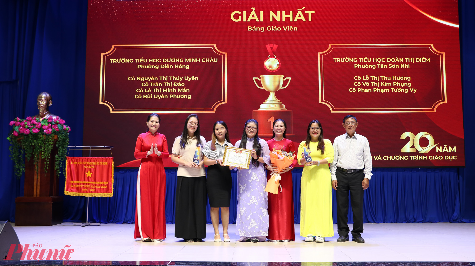 Giải Nhất bảng giáo viên thuộc về liên minh 2 trường tiểu học - Ảnh: Trang Thư