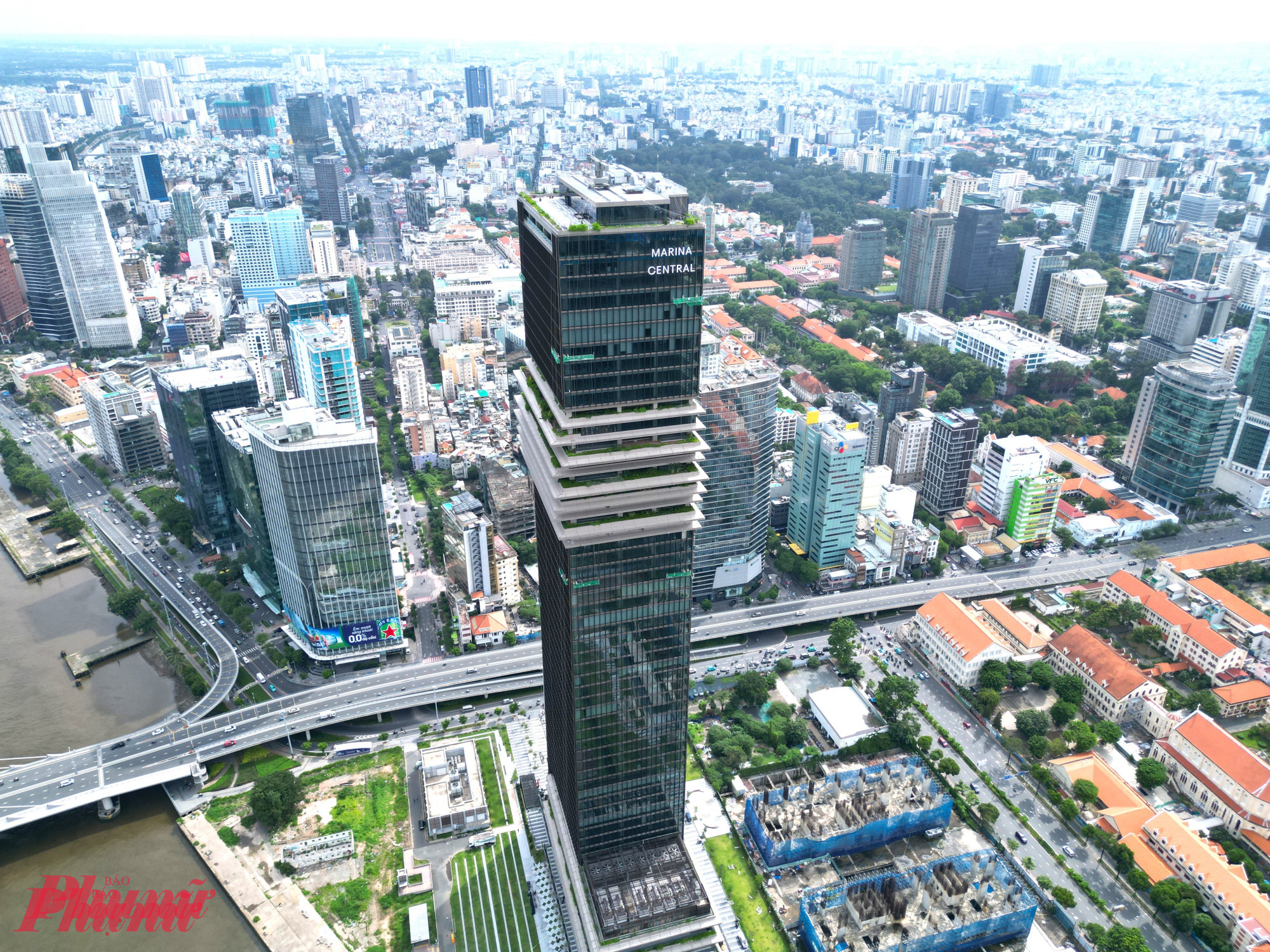 Tòa nhà Trung tâm Tài chính quốc tế Saigon Marina (Saigon Marina IFC), phường Sài Gòn, TPHCM vừa khánh thành - Ảnh: Khải Ân