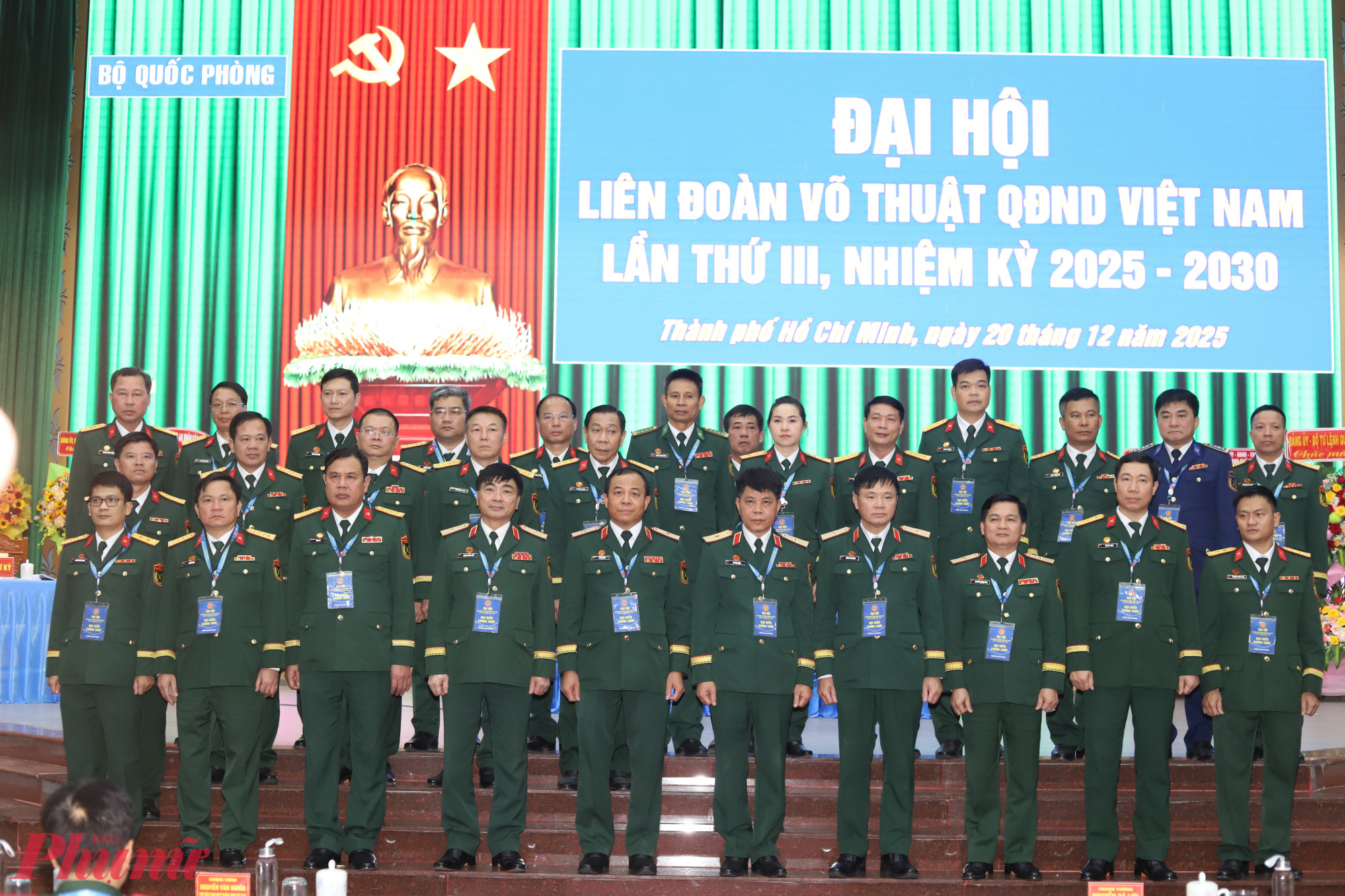 Ban chấp hành Liên đoàn Võ thuật Quân đội nhân dân Việt Nam nhiệm kỳ 2025 - 2030 ra mắt đại hộ