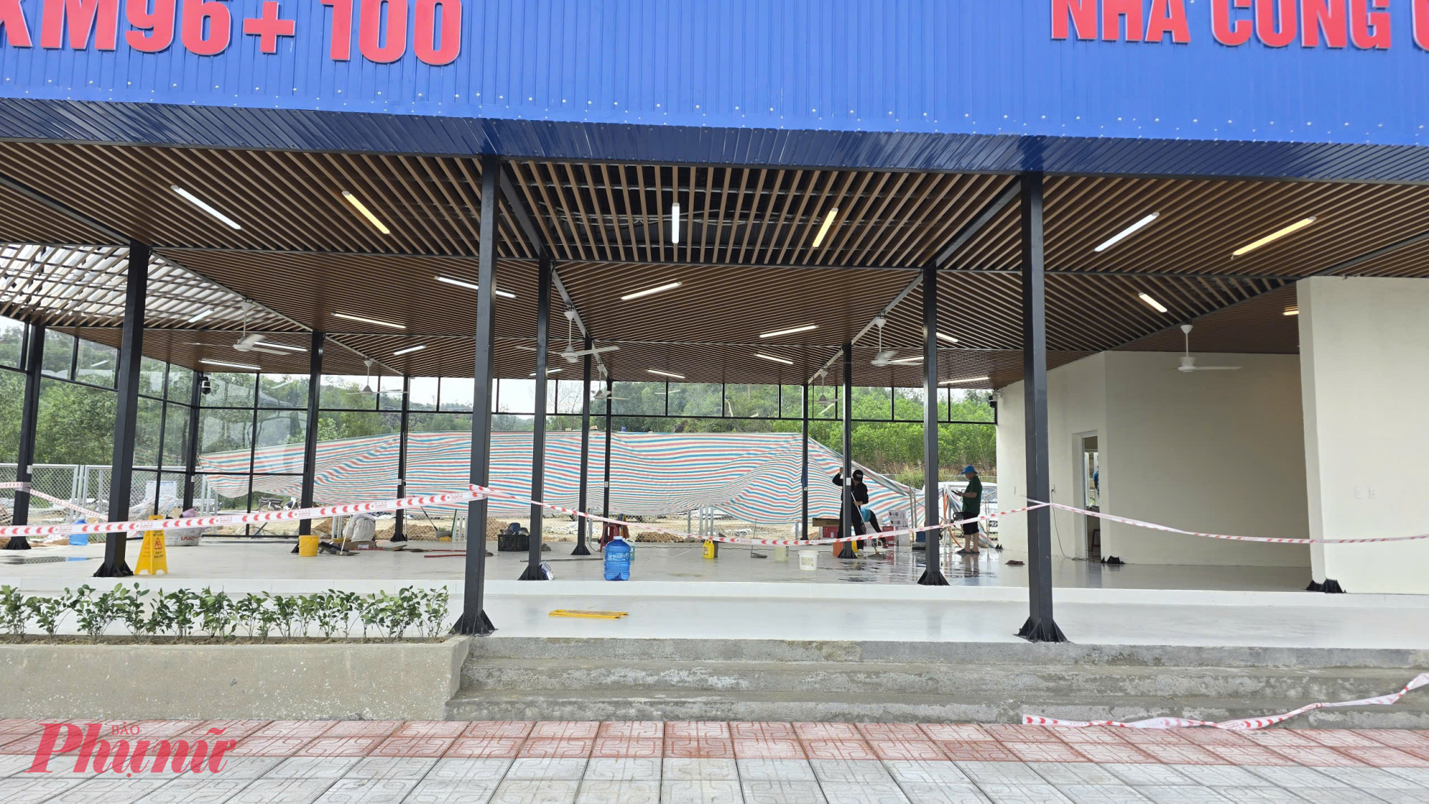 VEC đang gấp rút xây 2 trạm dừng nghỉ tại Km 96+100 cao tốc Đà Nẵng - Quảng Ngãi.