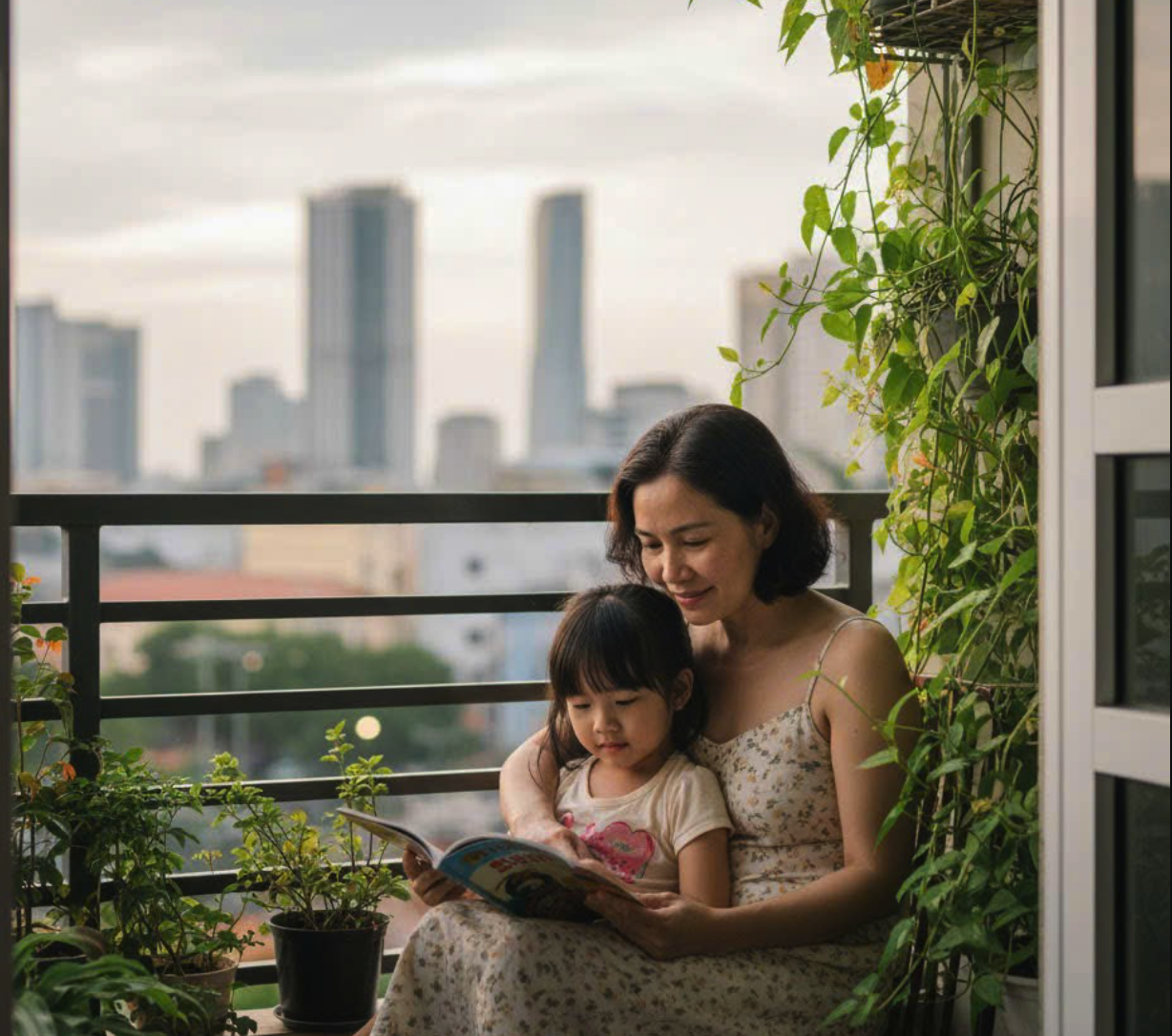 thấy đủ đầy khi được làm một kẻ lạc hậu bình yên trong thế giới nhỏ của riêng mình - Ảnh minh họa do AI tạo