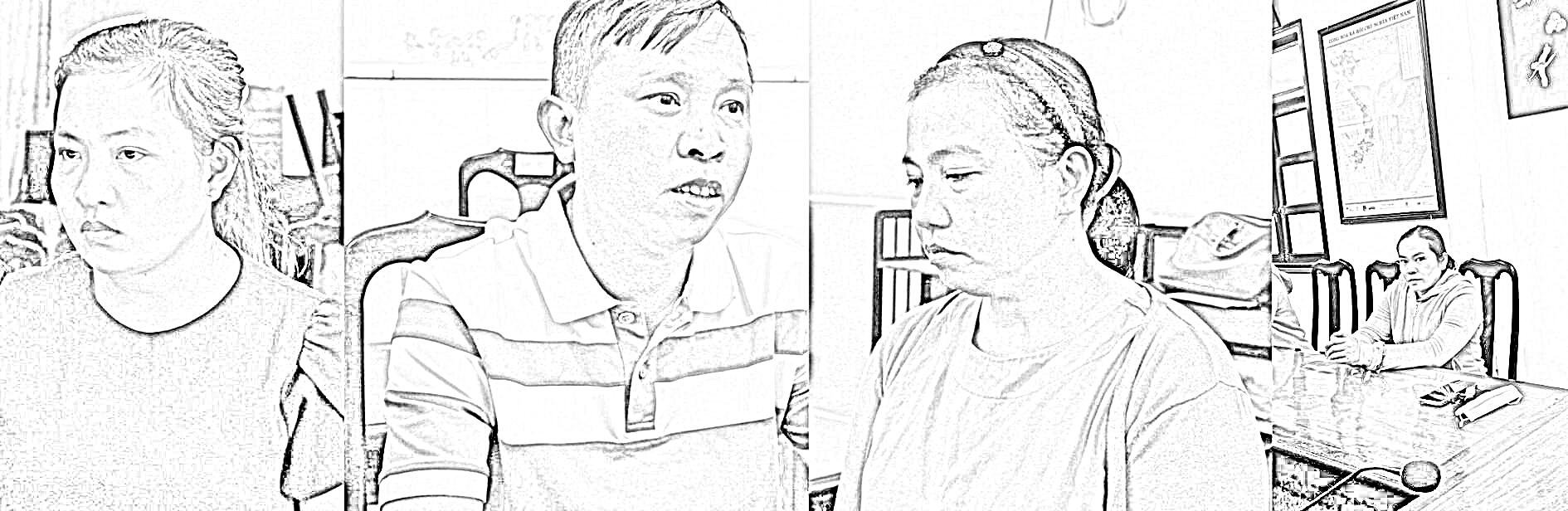 Các bị cáo Nguyễn Thị Xuân An, Phạm Quang Châu, Nguyễn Thị Xuân Tuyết, Nguyễn Nhật Phương (từ trái qua) - Ảnh CACC