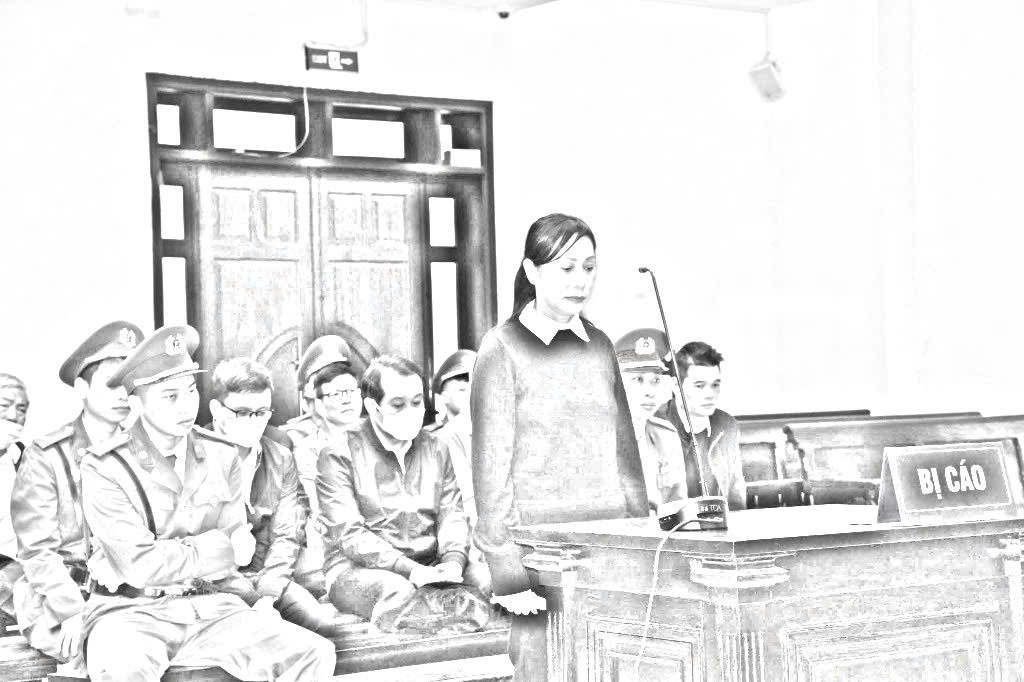 Bị cáo Hoàng Thị Thúy Lan tại phiên tòa phúc thẩm - Ảnh: N.A