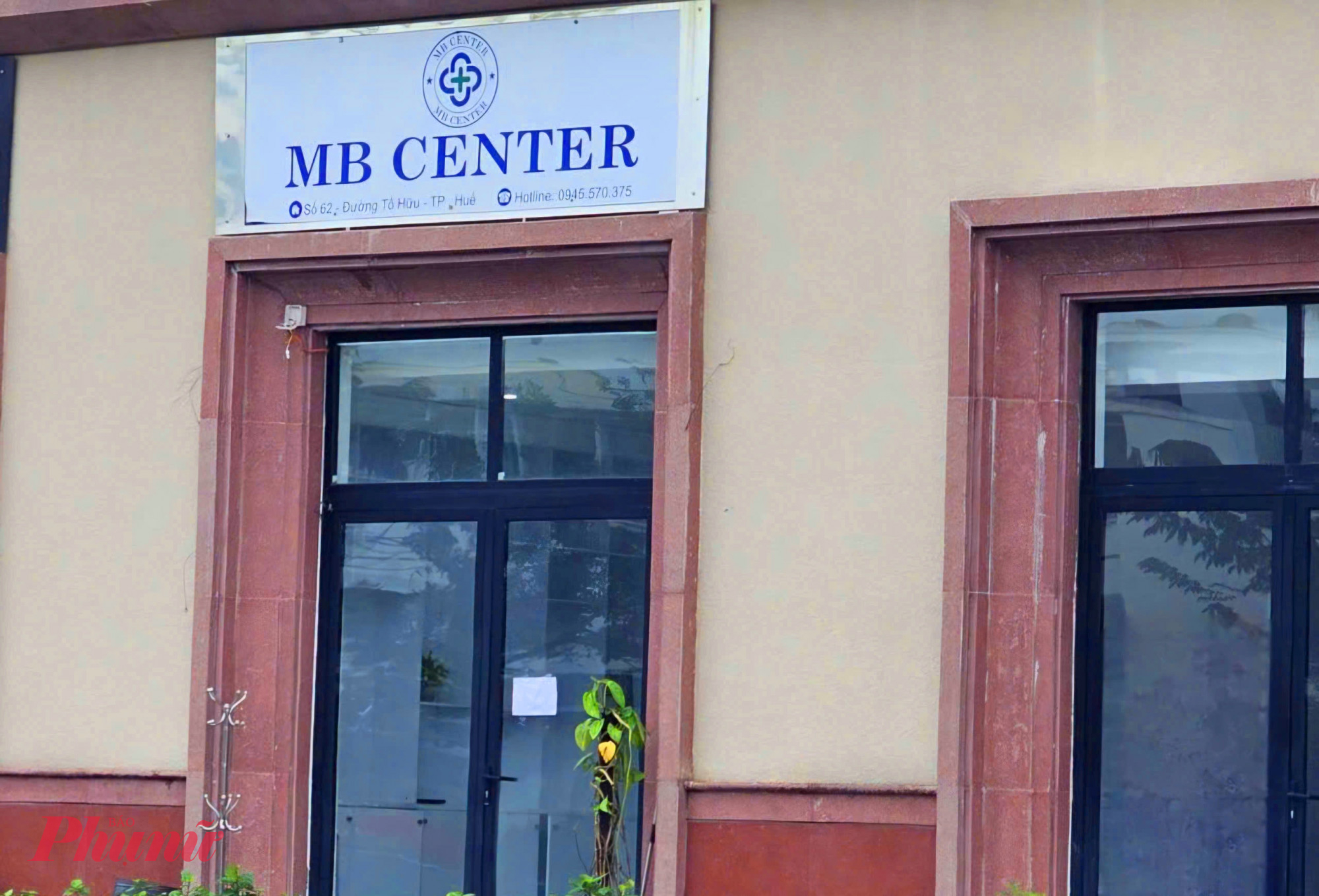Cơ sở khám chữa bệnh  Mb Center, địa chỉ 62 Tố Hữu, phường Vỹ Dạ (TP Huế) hiện đã ssóng cửa