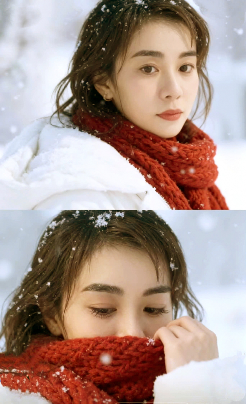 Đứng giữa trời tuyết là trào lưu “biến hình” bằng AI  được nhiều bạn trẻ yêu thích - Ảnh do nhân vật cung cấp