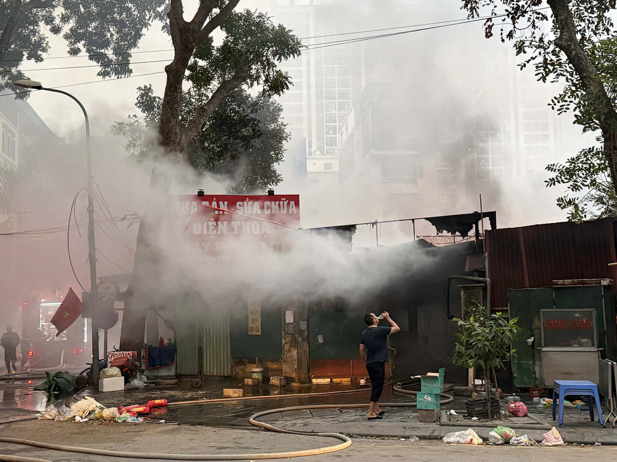 Đám cháy cơ bản đã được khống chế.