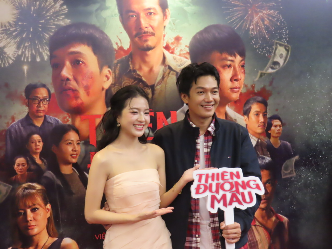 Bích Ngọc và Quang Tuấn vào vai 2 anh em trong phim 