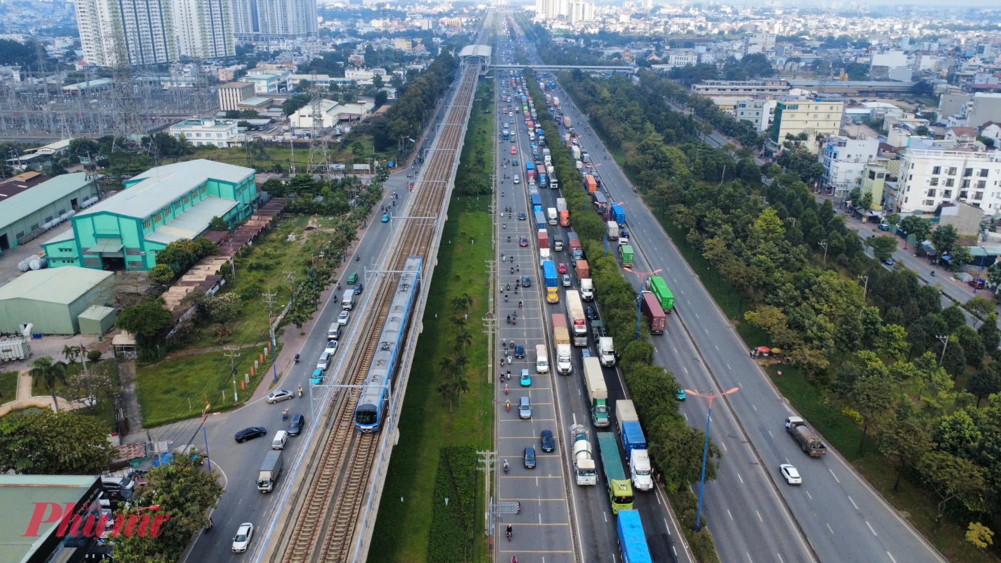 Đường liên cảng sẽ giúp giảm tải cho tuyến Xa lộ Hà Nội - Ảnh: Nguyễn Văn 