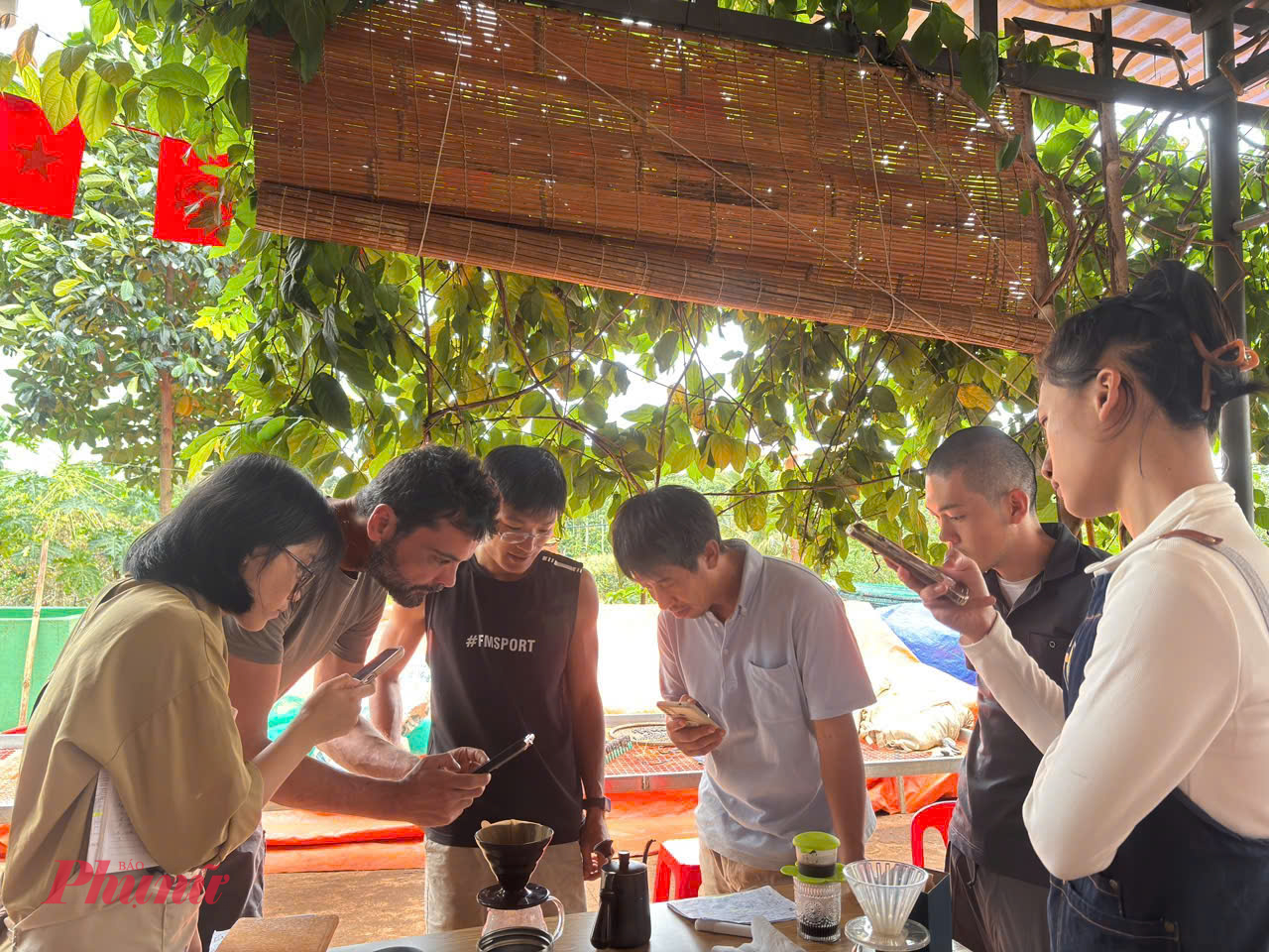 Tại nông trại bền vững iForest, du khách được trực tiếp thu hoạch cà phê, tìm hiểu các phương pháp chế biến cà phê đặc sản như Natural, Honey, trải nghiệm rang – xay thủ công và hiện đại, đồng thời thử nếm các sản phẩm sau chế biến - Ảnh: T.D.