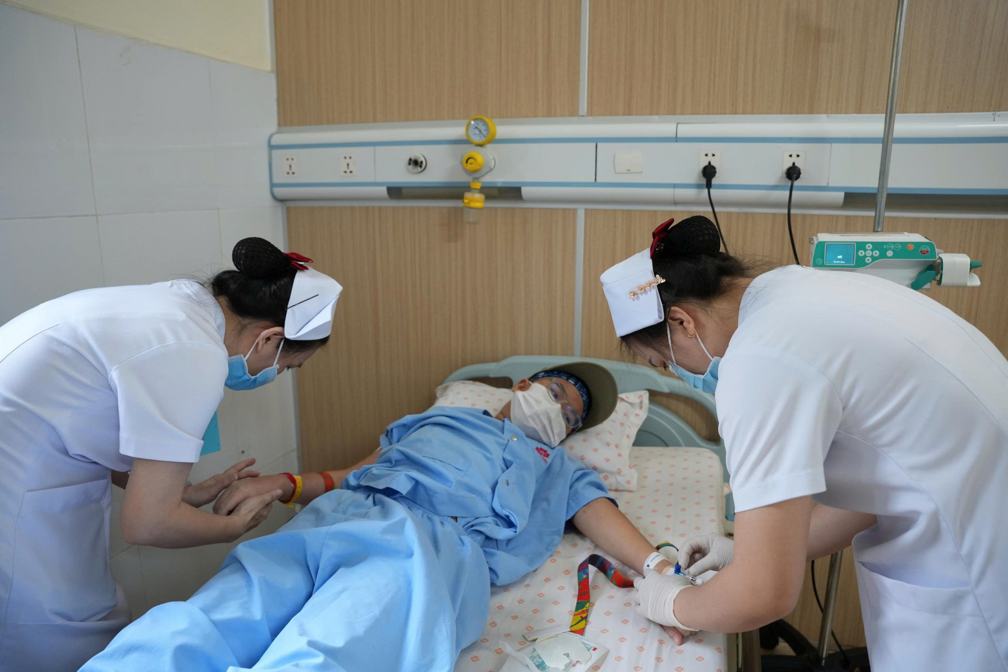 Bệnh nhi được điều trị tại Bệnh viện đa khoa quốc tế Minh Anh và hồi phục một cách kỳ diệu (ảnh: BVCC)