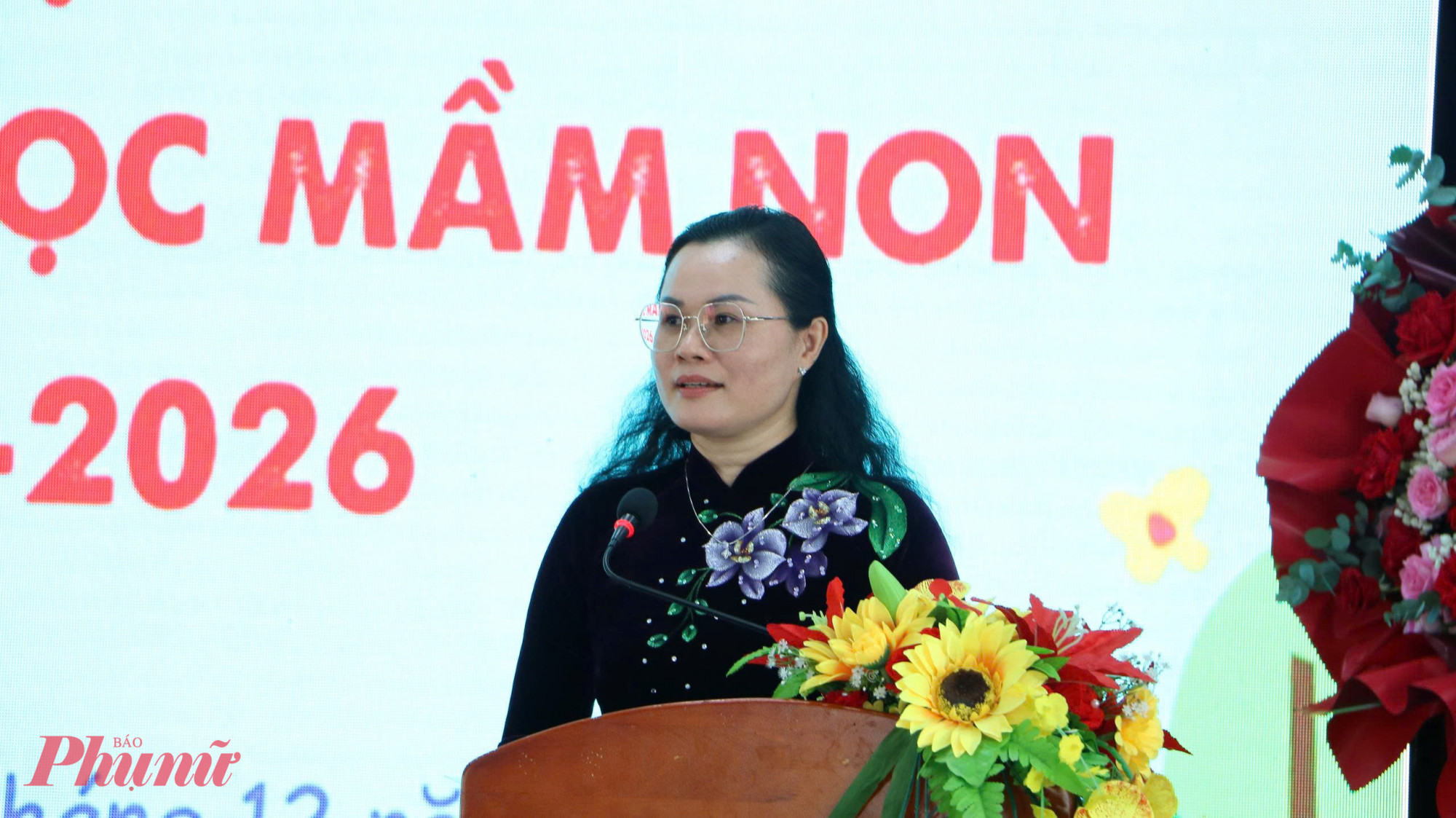 Bà Lương Thị Hồng Điệp phát biểu tại chương trình - Ảnh: Trang Thư