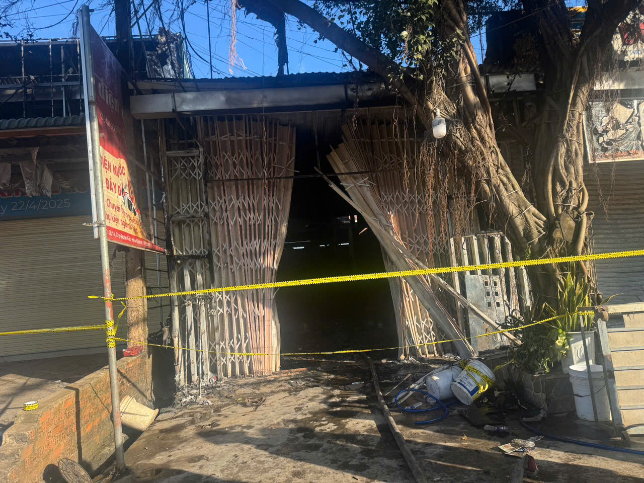 Căn nhà xảy ra vụ hỏa hoạn - Ảnh: H.N.