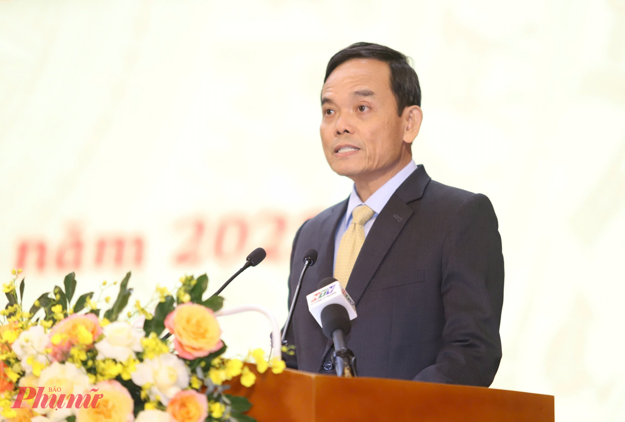 Ông Trần Lưu Quang - Bí thư Thành ủy TPHCM phát biểu chỉ đạo tại hội nghị - Ảnh: Thanh Tâm