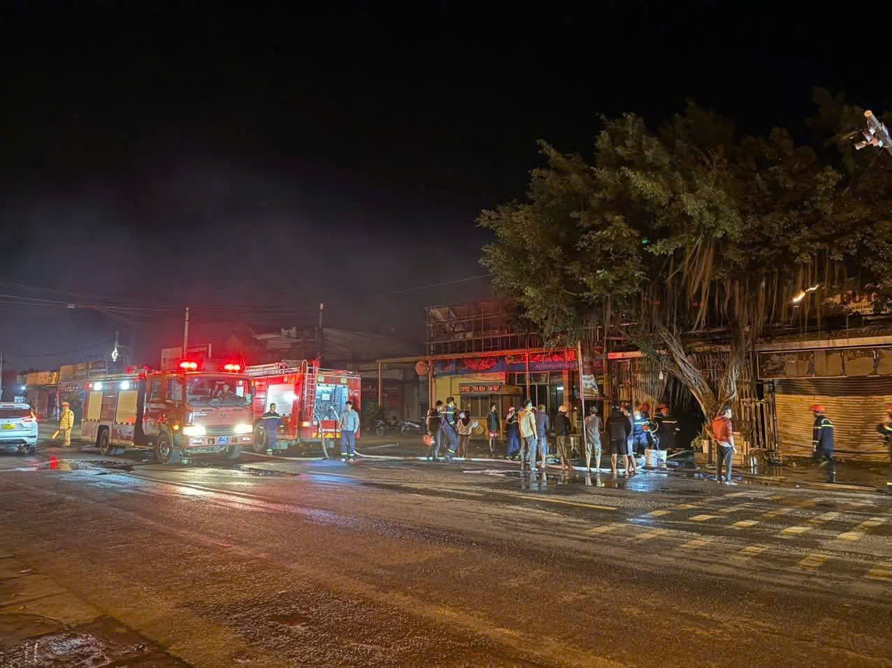 Hiện trường xảy ra vụ hỏa hoạn - Ảnh: N.H.