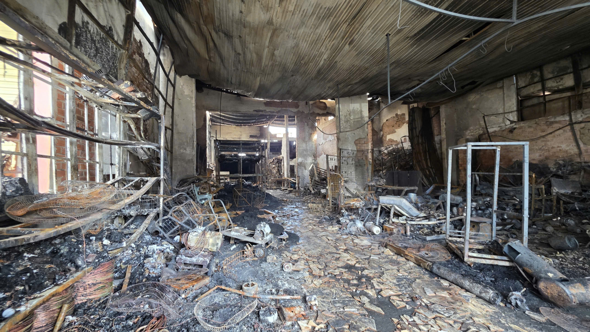 Hiện trường xảy ra vụ hỏa hoạn - Ảnh: N.H.