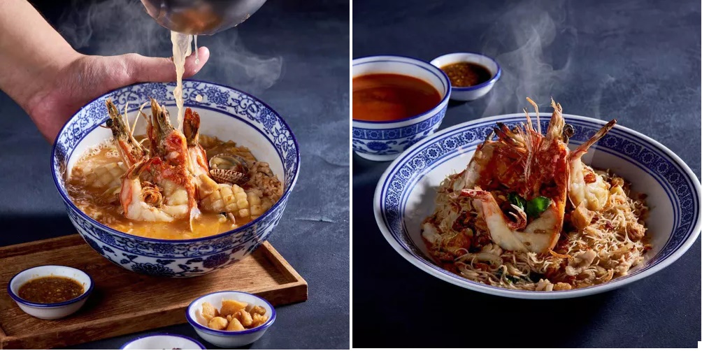 Quán Da Shi Jia Big Prawn Mee. Bạn có thể chọn mì nước hoặc mì khô với tôm tươi, sườn heo, chả cá. Nước chấm của quán có vị tôm đậm đà. Địa chỉ: 89 Killiney Road