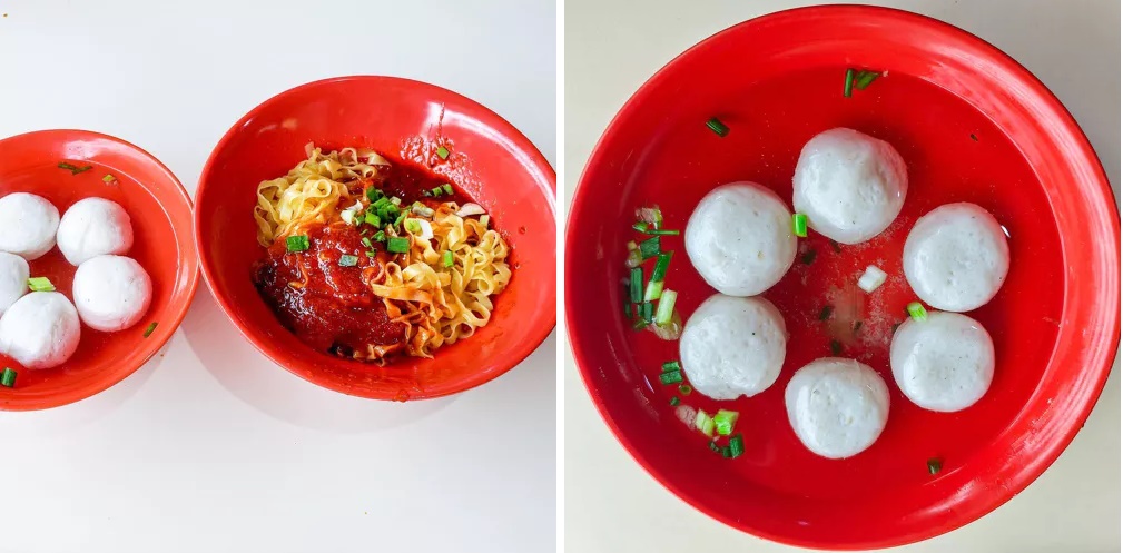 Quán mì cá viên Lixin Teochew. Chả cá được làm thủ công, nó mềm, dai có vị đậm đà. Mì trộn với nước sốt, tóp mỡ giòn và ăn kèm canh chả cá. Địa chỉ: Kim Keat Palm Market & Food Centre, #01-20, Blk 19 Toa Payoh Lor 7