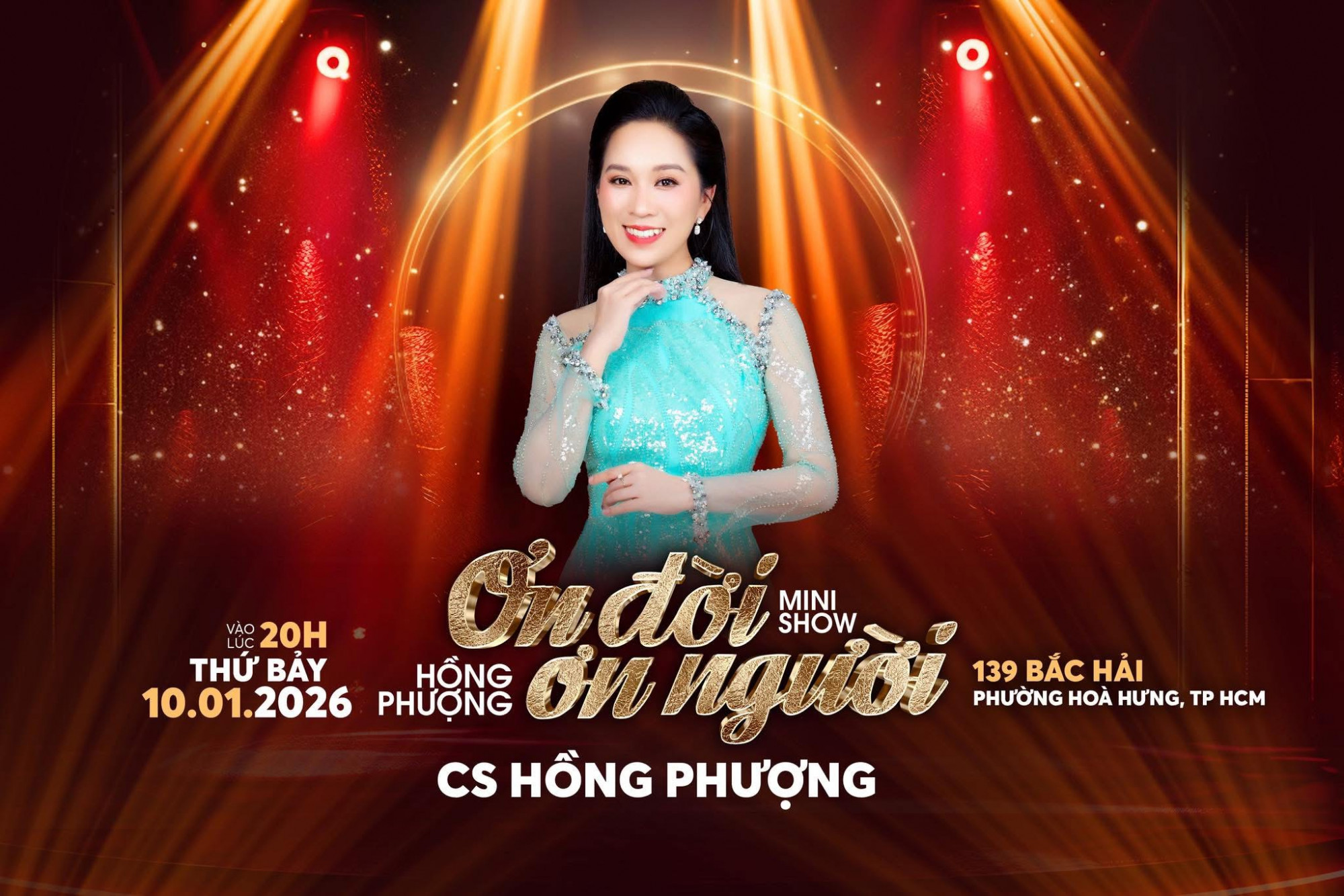 Poster mini show của ca sĩ Hồng Phượng sắp diễn ra