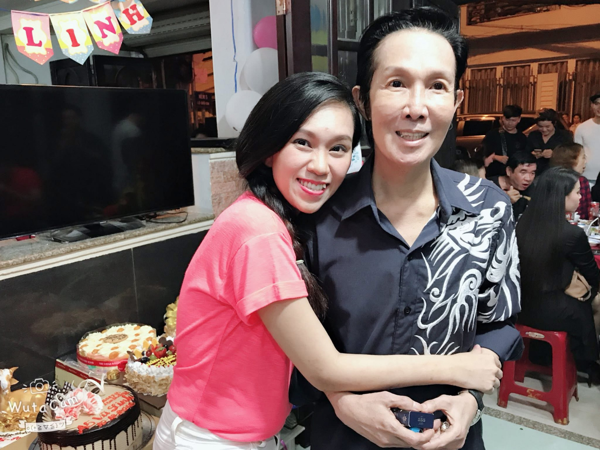 Hồng Phượng và nghệ sĩ Vũ Linh lúc sinh thời