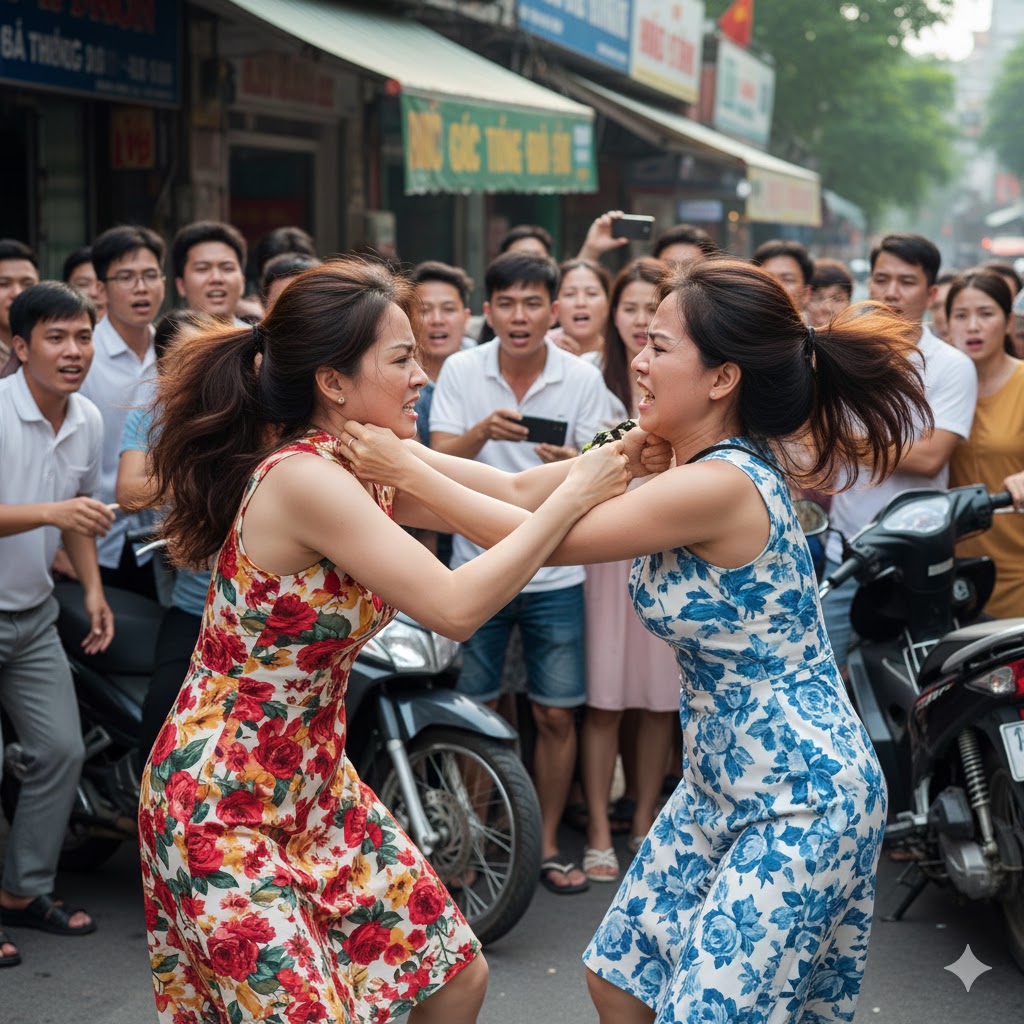 Đánh ghen không phải là giải pháp trong trừng phạt người ngoại tình. Ảnh được tạo bởi AI