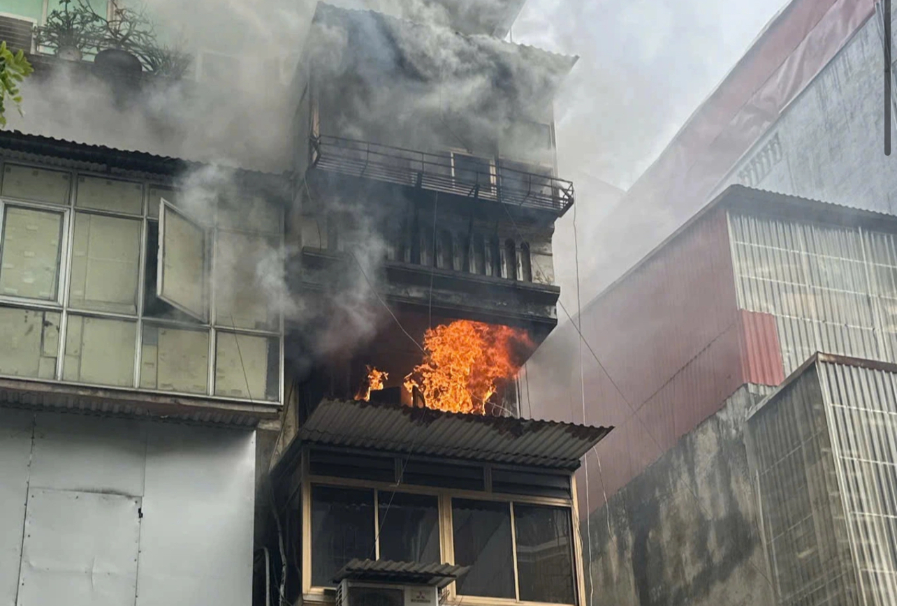 Ngôi nhà xảy ra hoả hoạn. Ảnh: MXH
