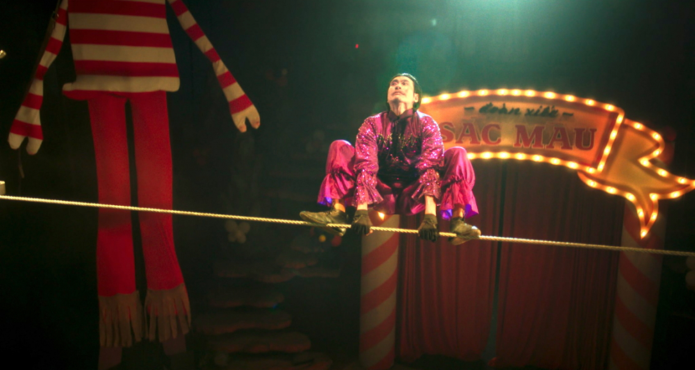 Phim Con kể ba nghe đưa nghề xiếc lên màn ảnh - Ảnh do đoàn phim cung cấp