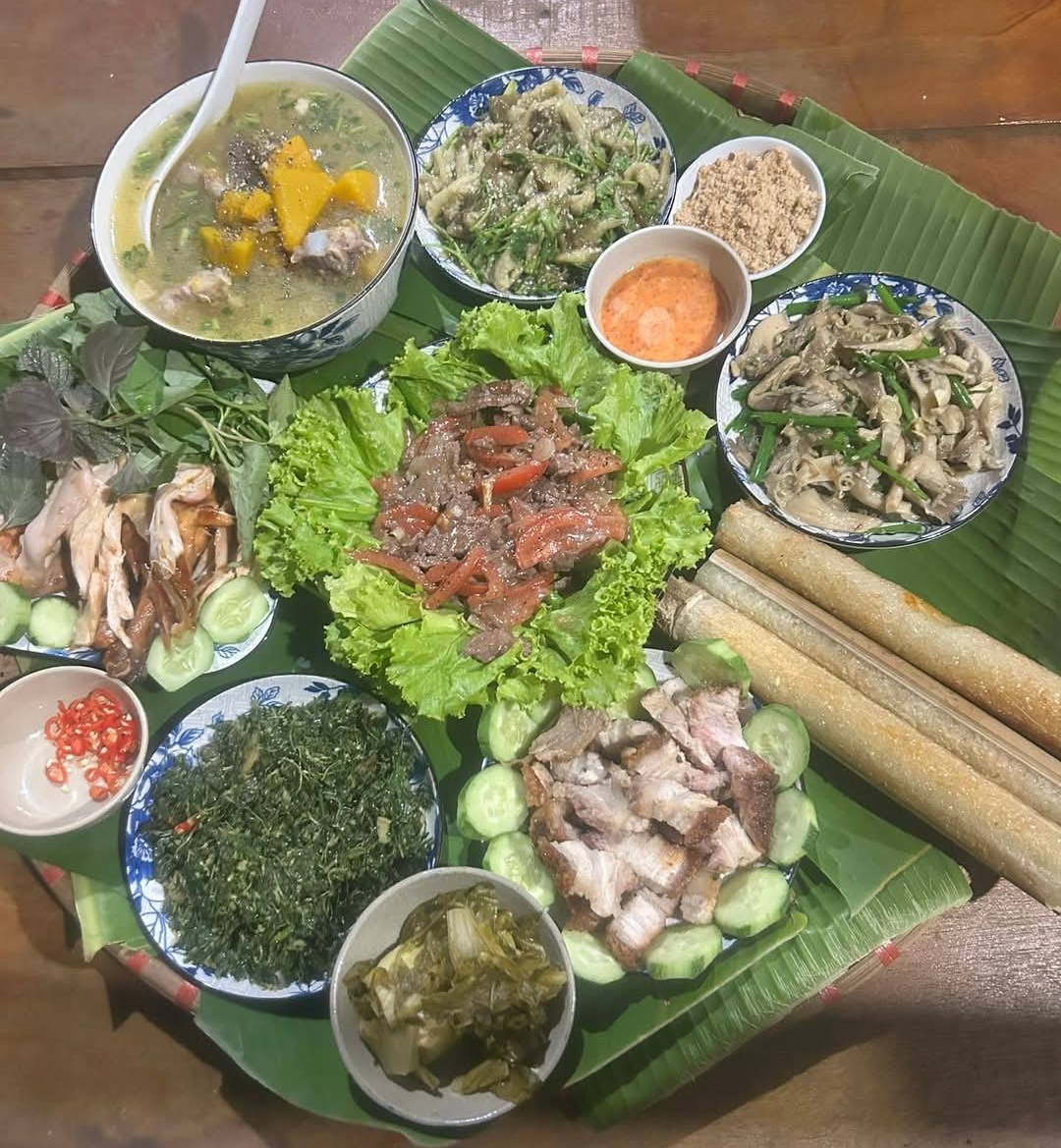  Hương vị ẩm thực truyền thống của người Ê Đê đã để lại những dấu ấn khó quên đối với du khách.