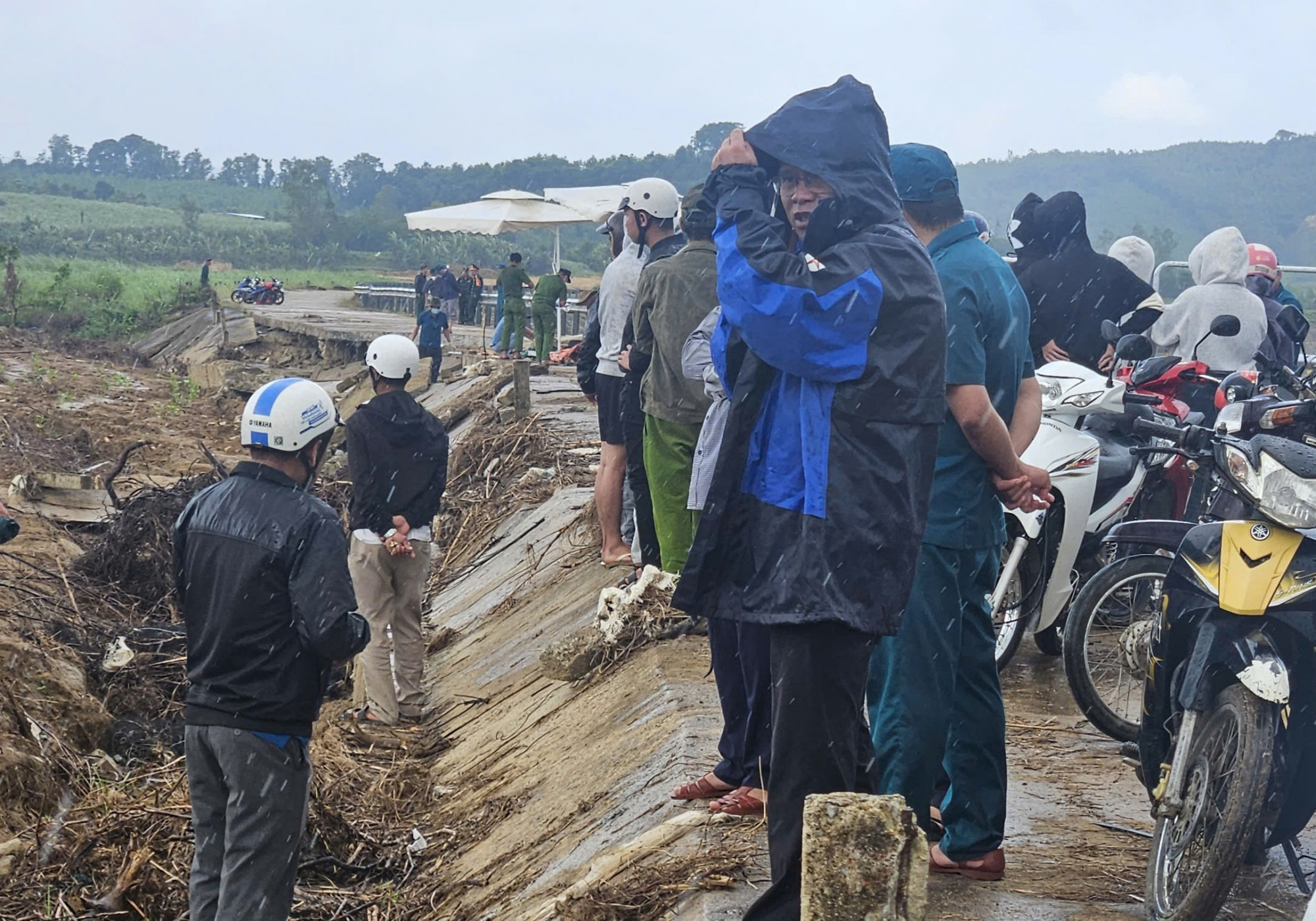 Thời điểm xảy ra vụ việc, tại thôn Lạc Mỹ (xã Sơn Thành) có mưa lớn - Ảnh: M.N. 