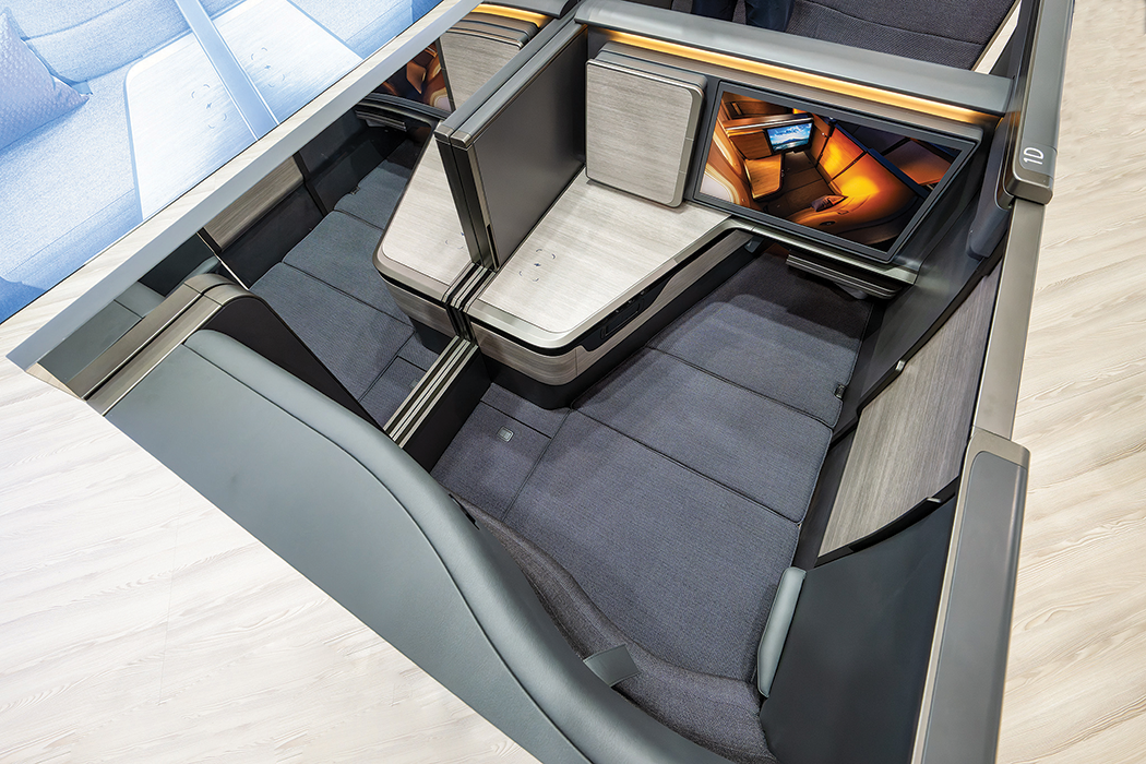 Khoang hạng nhất của hãng hàng không ANA -