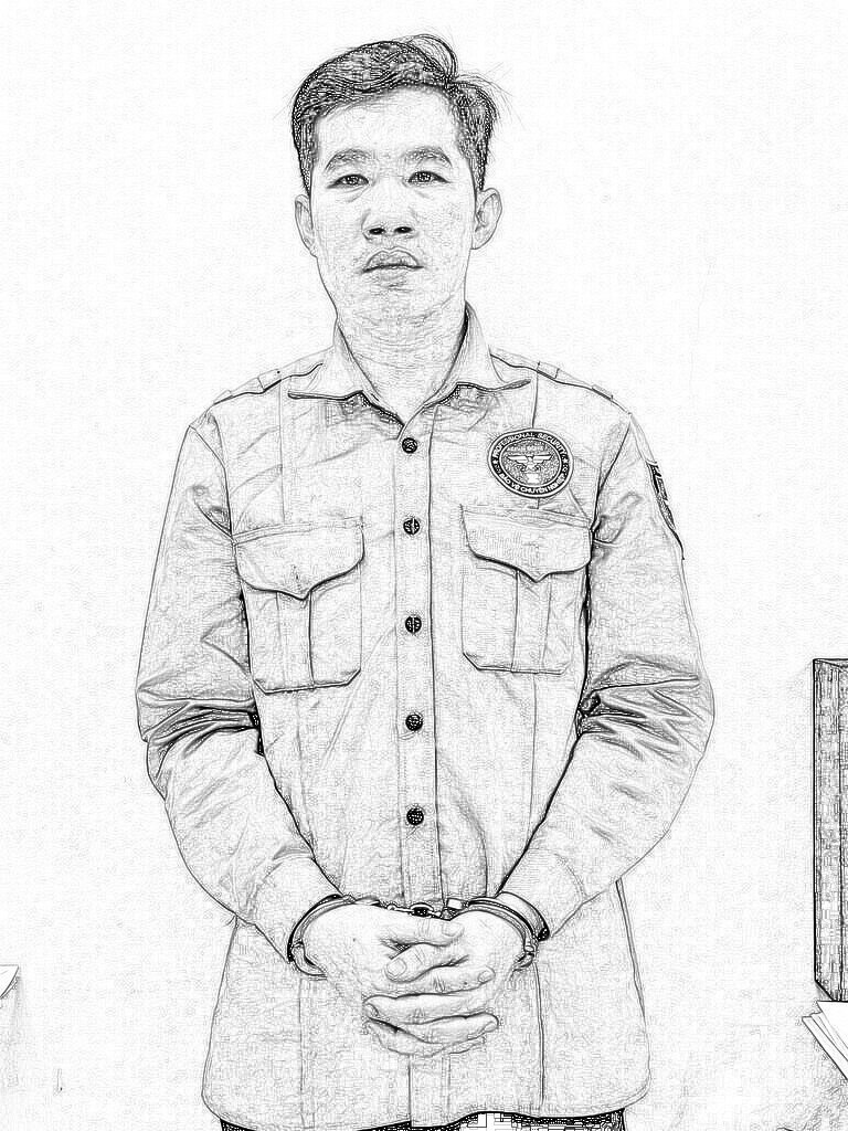 Bình tại cơ quan điều tra. Ảnh: CA