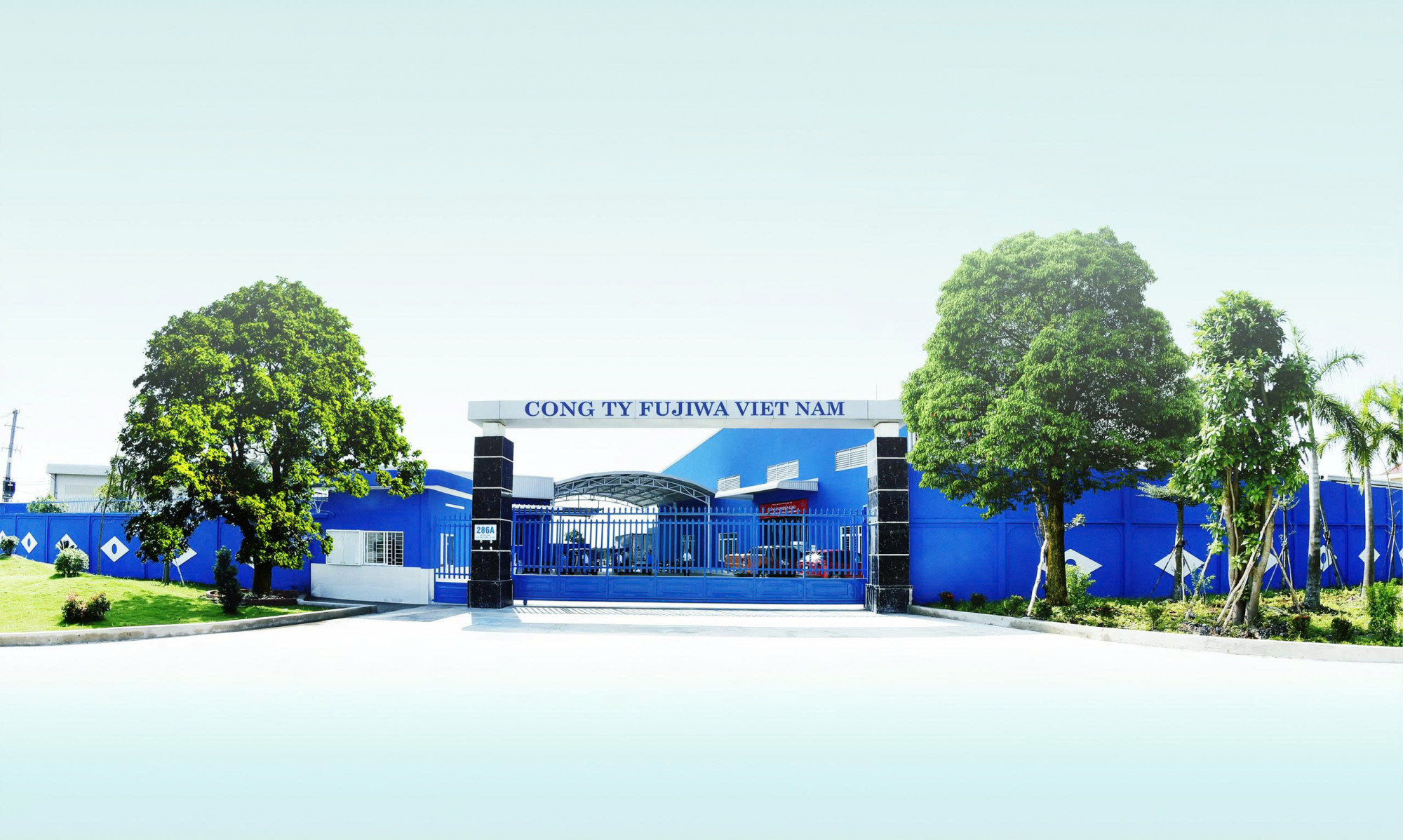 Nhà máy Fujiwa tọa lạc giữa không gian thanh bình của những đồng ruộng bao la tại Củ Chi