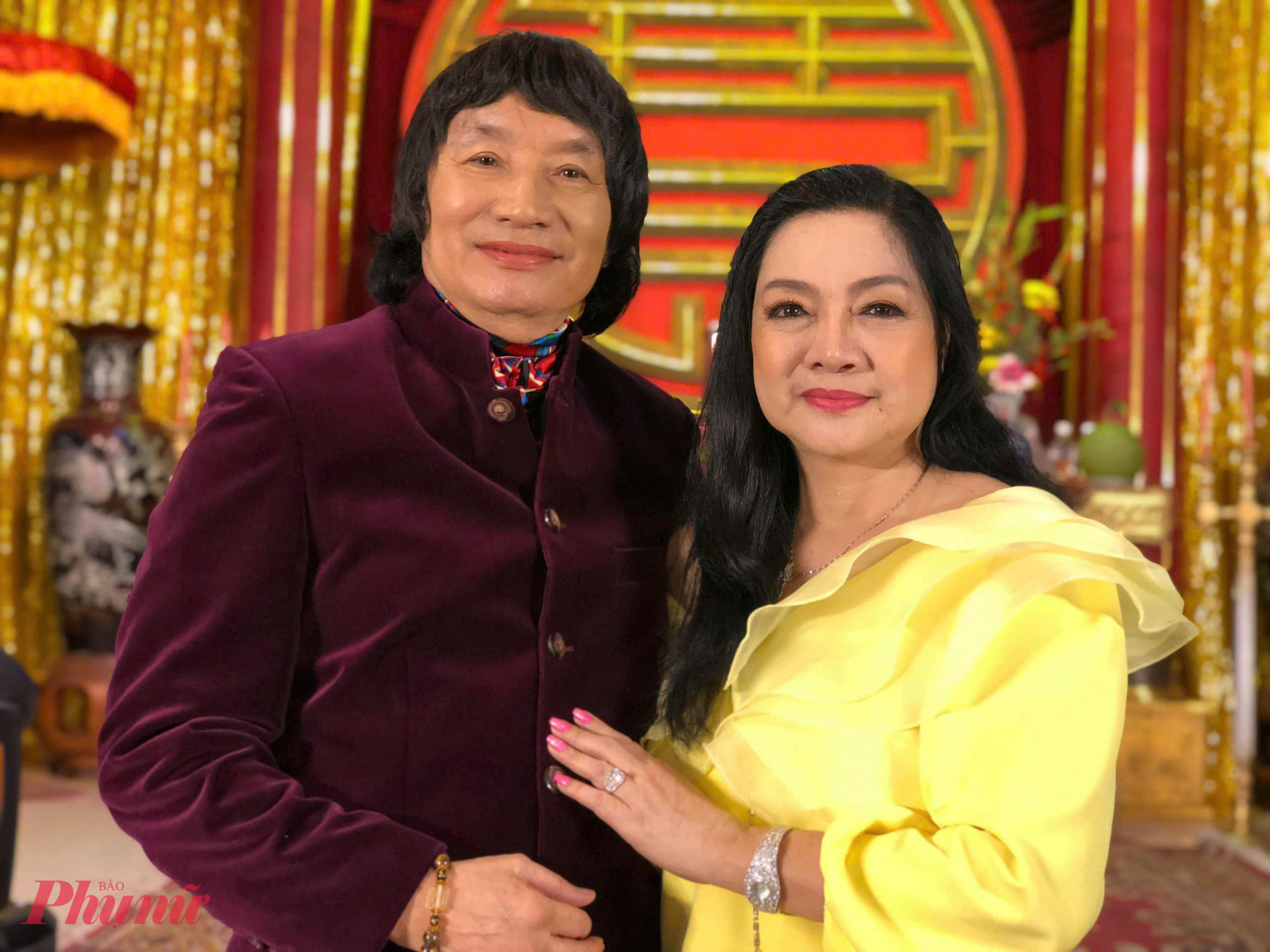 NSND Minh  Vương  và  người  vợ  đã  đồng  hành cùng ông hơn  ba thập kỷ