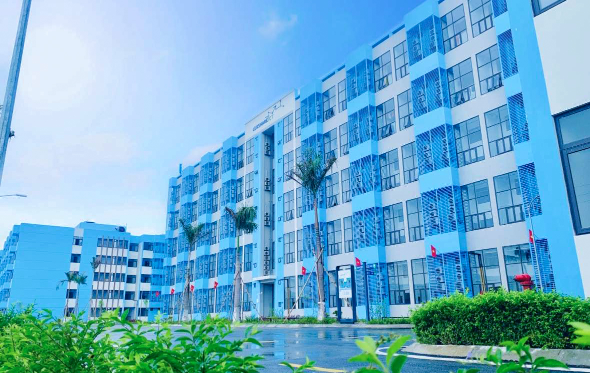 Khu nhà lưu trú cho chuyên gia và công nhân của một công ty ở Khu công nghiệp Vsip Nghệ An - Ảnh: Khánh Trung