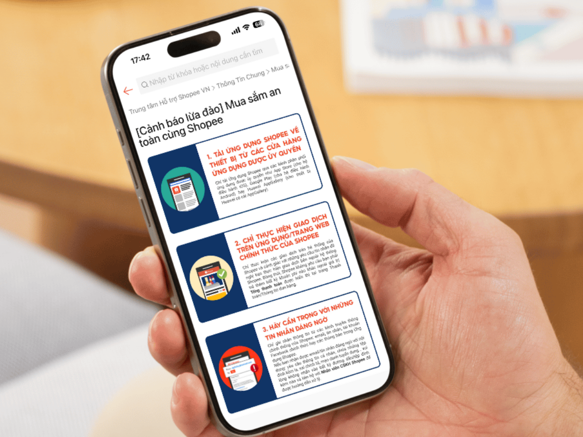 Chủ động cập nhật cảnh báo lừa đảo từ sàn cũng là thói quen cần thiết trong dịp cao điểm mua sắm