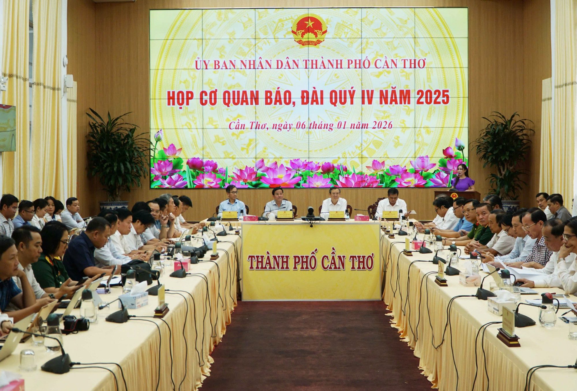 Quang cảnh họp báo chiều 6/1. Ảnh: CTV