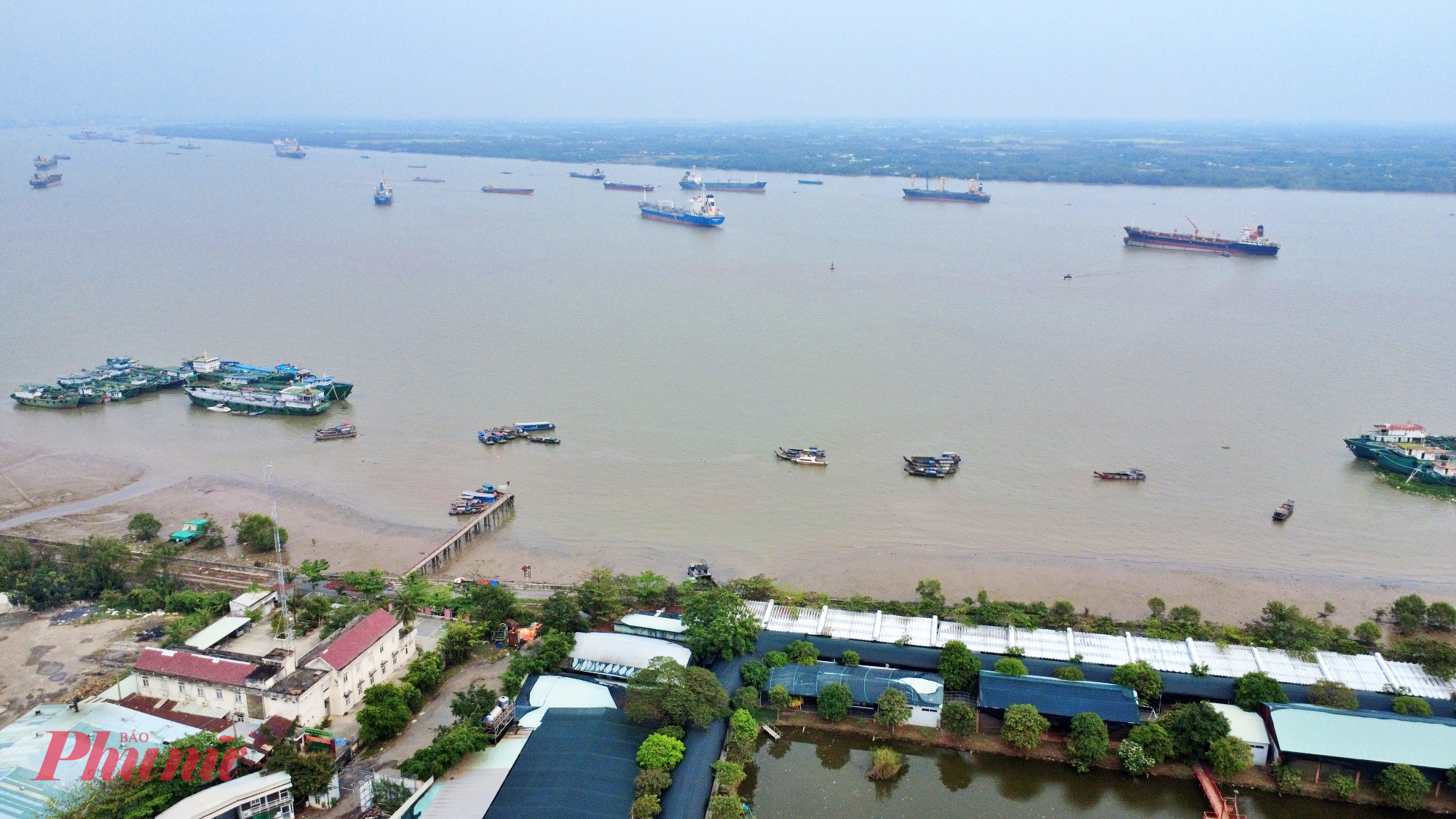 Khu vực sẽ xây cầu Phú Mỹ 2 - Ảnh: Nguyễn Văn 